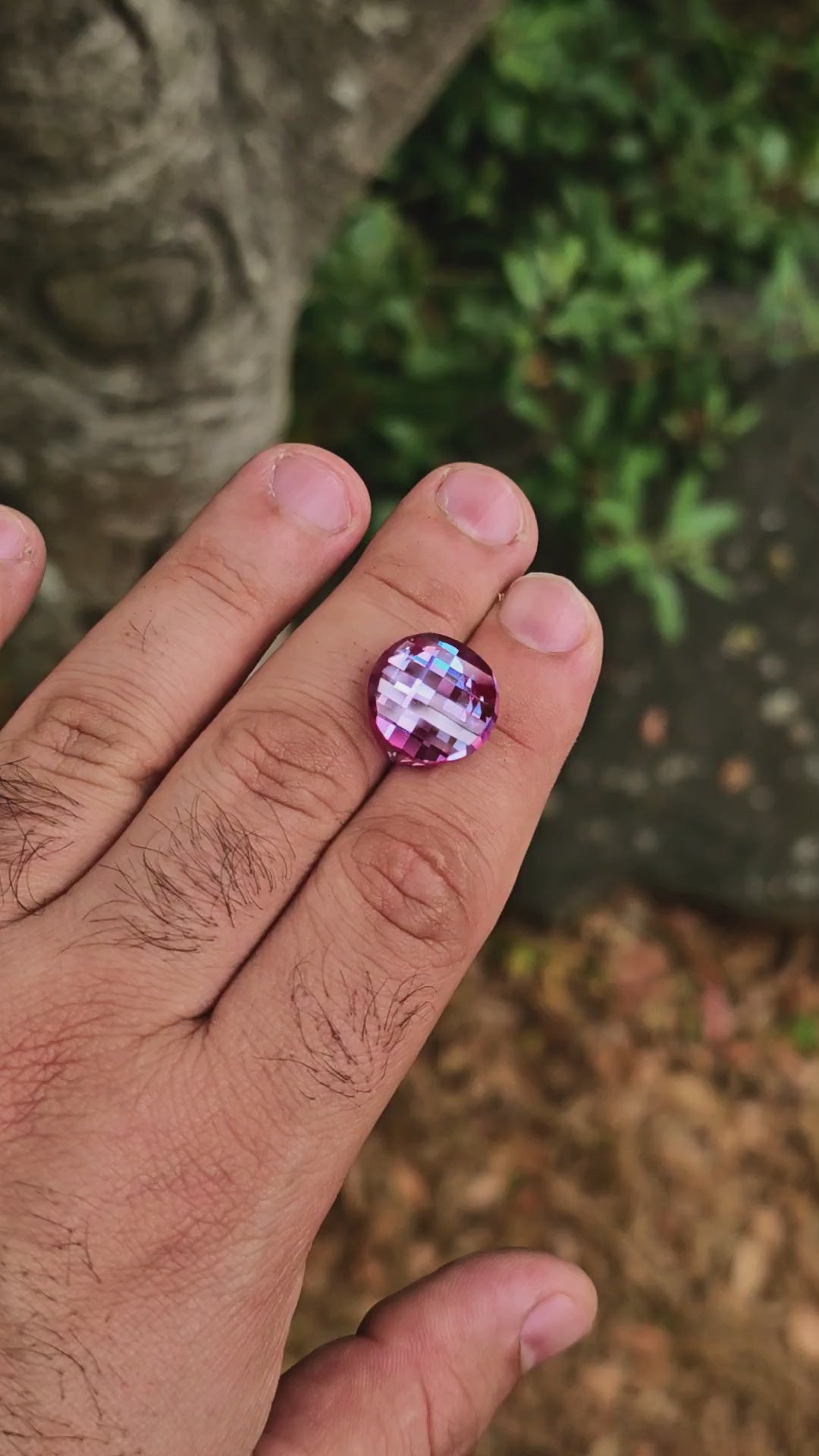 Repurposed Laser Alexandrite, Pixel Round Cut, 21.25 Carats