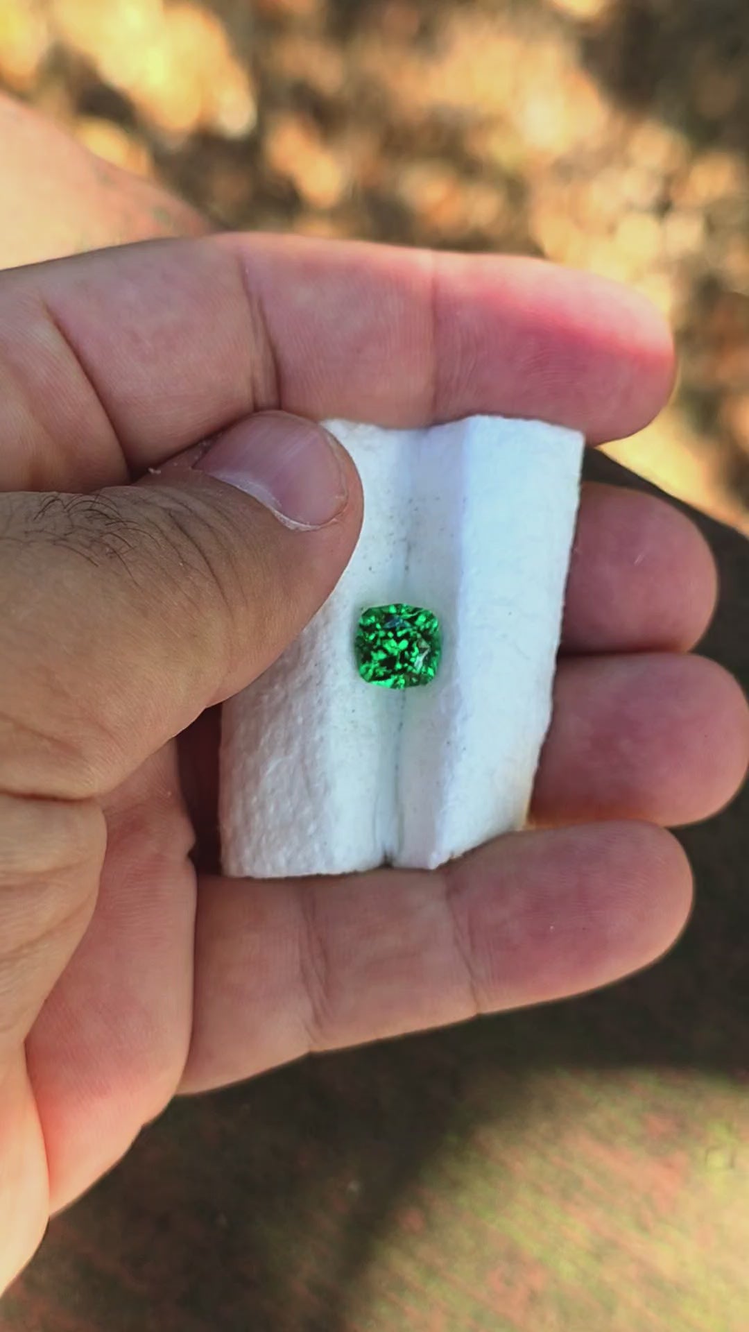 Green CTH YAG, House Of Sylas Cushion Cut, 3.92 Carats