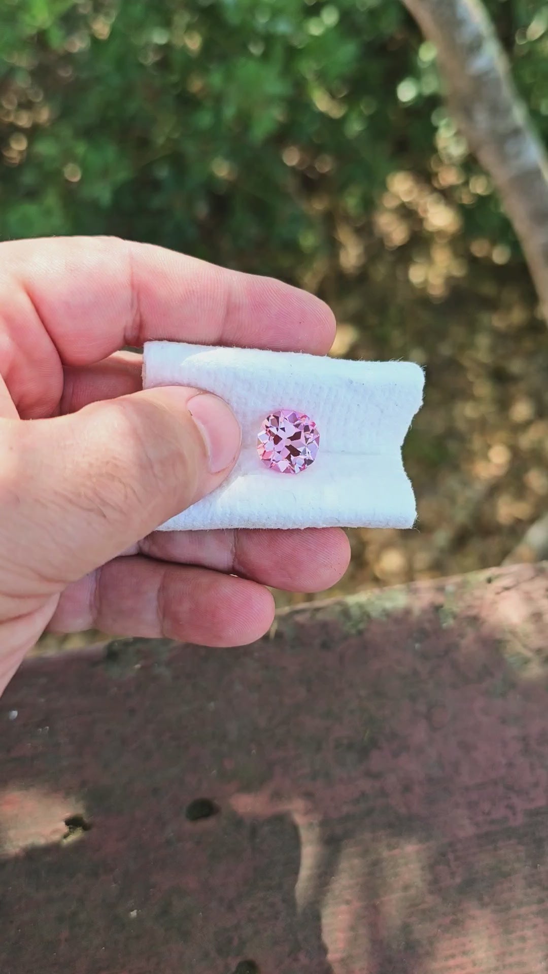 Light Pink Padparadscha Lab Sapphire, Antique Cushion Cut, 9.01 Carats