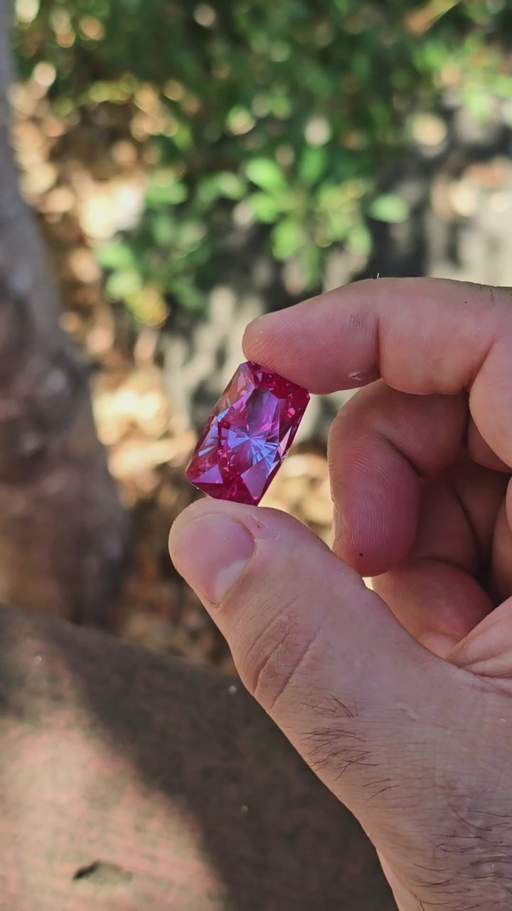 Repurposed Laser Alexandrite, House Of Sylas Long Cushion Cut, 36.06 Carats