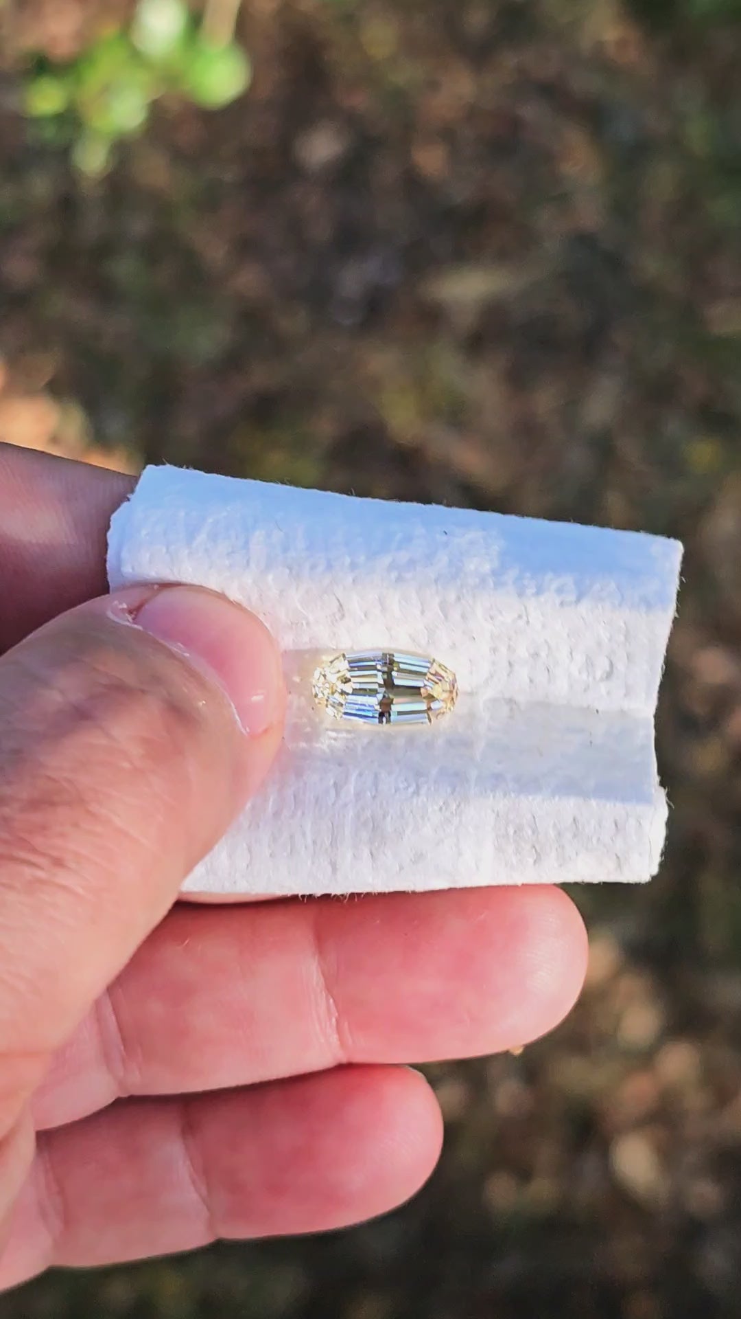 Experimental Samarium YAG, Long Step Oval Cut, 4.40 Carats
