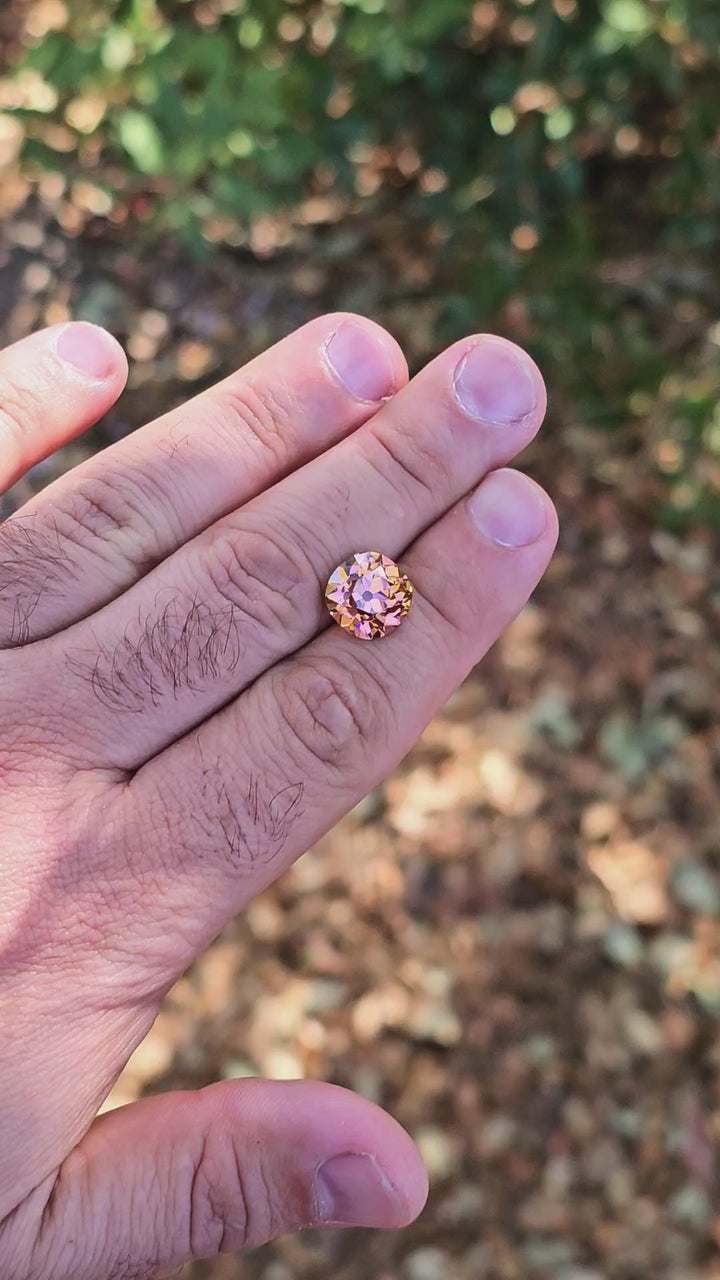 Tangerine Laser Garnet, Antique Cushion Cut, 10.65 Carats