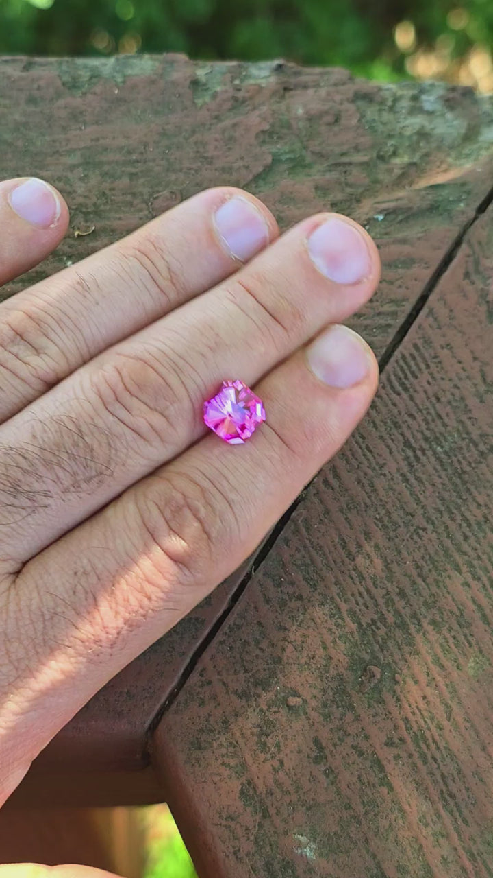 Star Wars Pink Laser Ruby, Tessellation Cut, 4.86 Carats