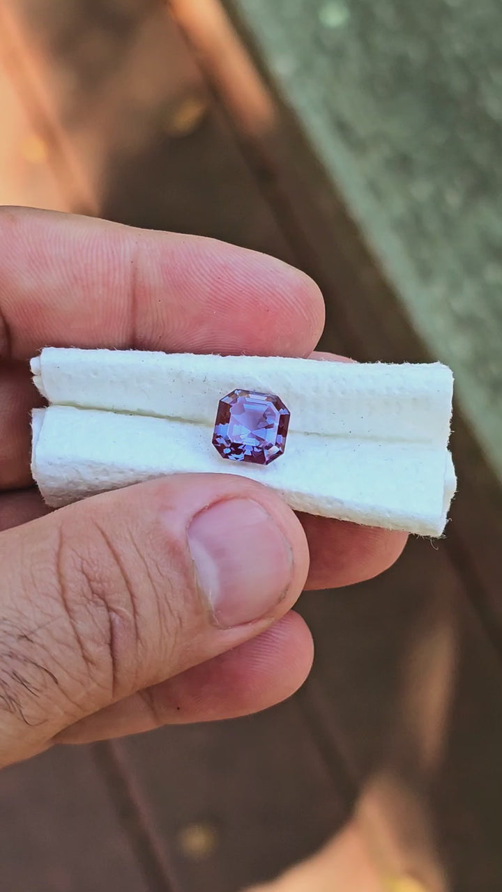 Czochralski Alexandrite, Asscher Cut, 4.7 Carats