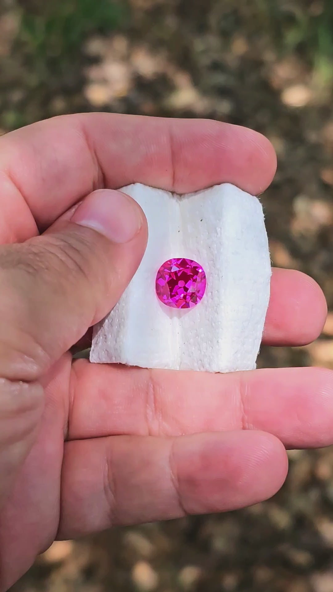Neon Purple Lab Sapphire, Antique Cushion Cut, 7.22 Carats