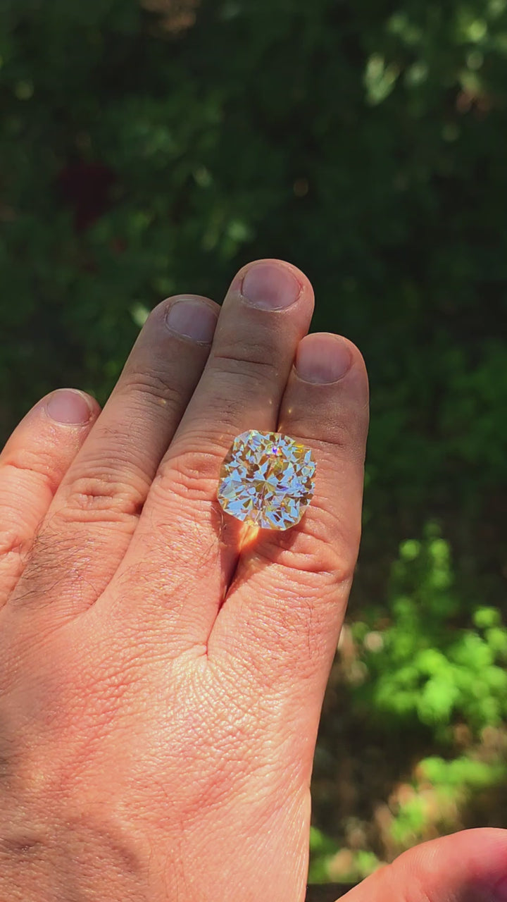 Experimental Samarium YAG, House Of Sylas Cushion Cut, 37.54 Carats