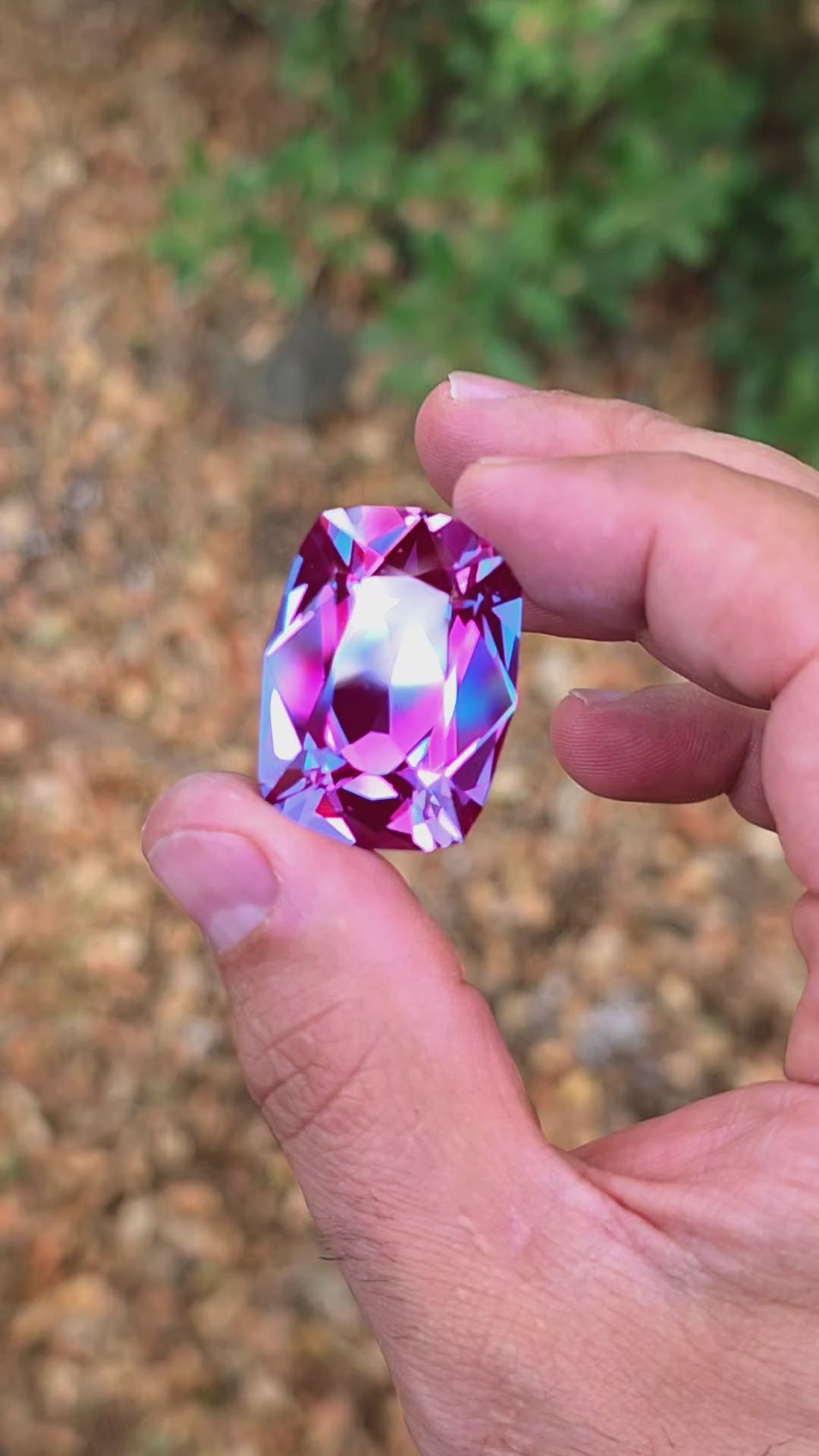 Repurposed Laser Alexandrite, Antique Long Cushion Cut, 87.17 Carats