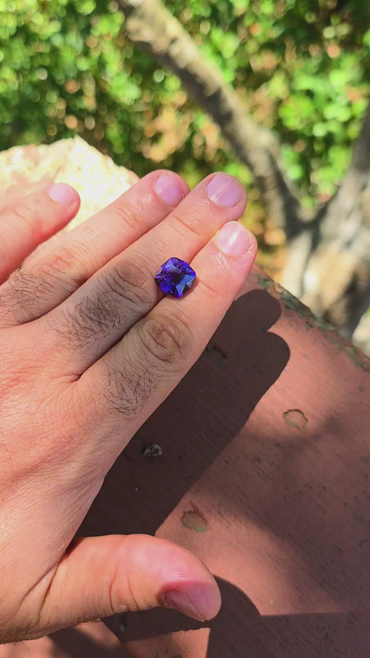 Purple Lab Sapphire, House Of Sylas Cushion Cut, 8.91 Carats