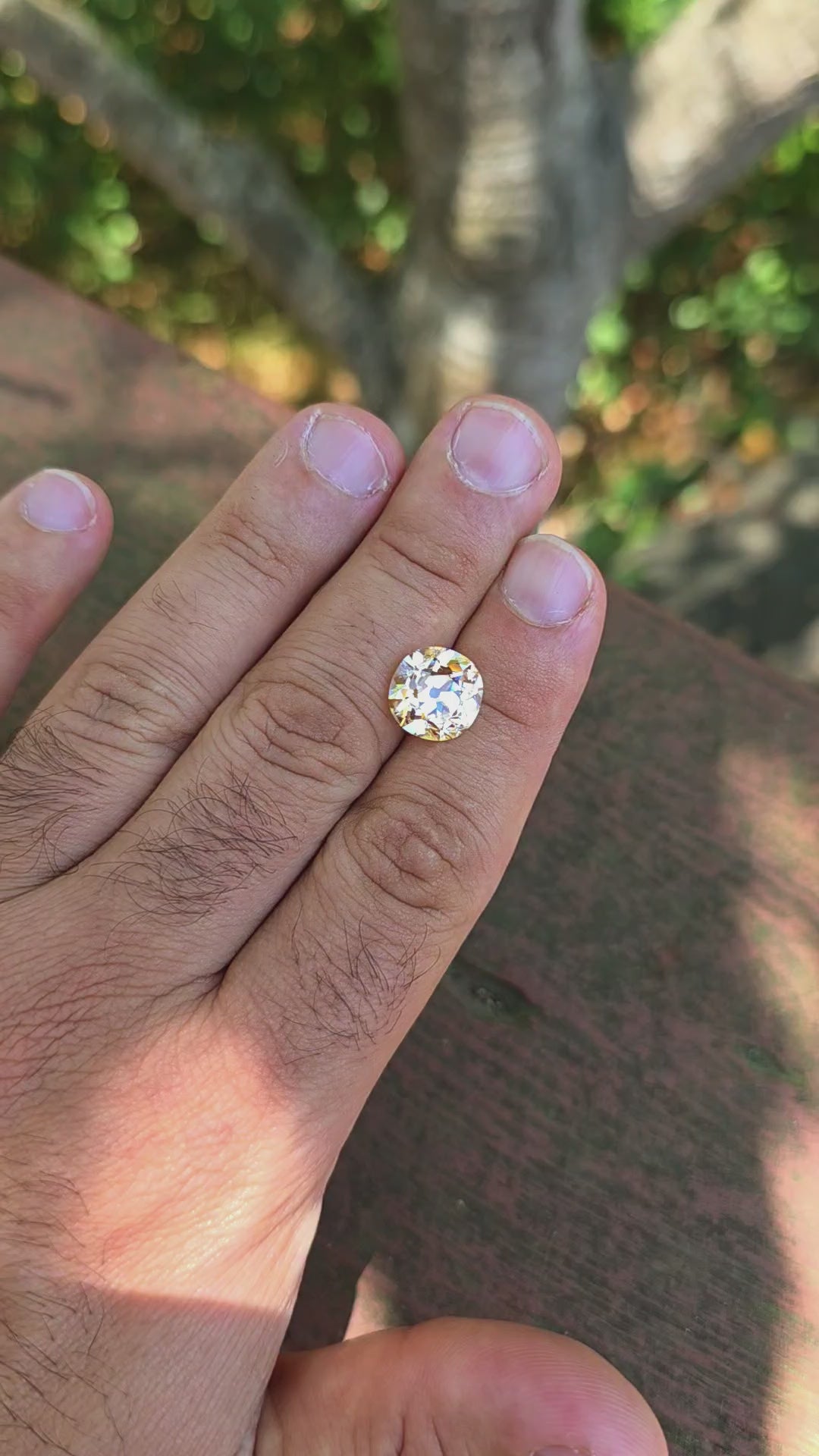 Experimental Samarium YAG, Antique Cushion Cut, 8.81 Carats