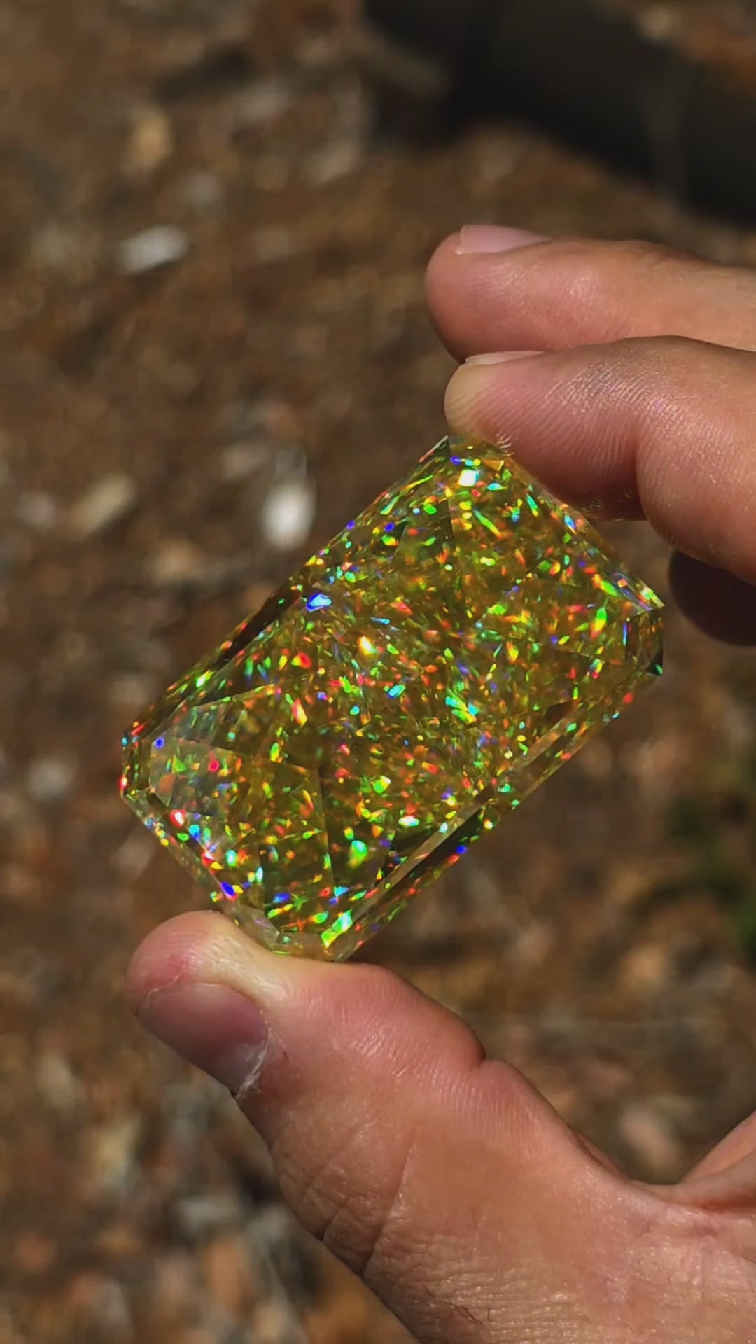 White Rutile 🌈🍭🦄, Crushed Ice Rectangle Cut, 302.40 Carats