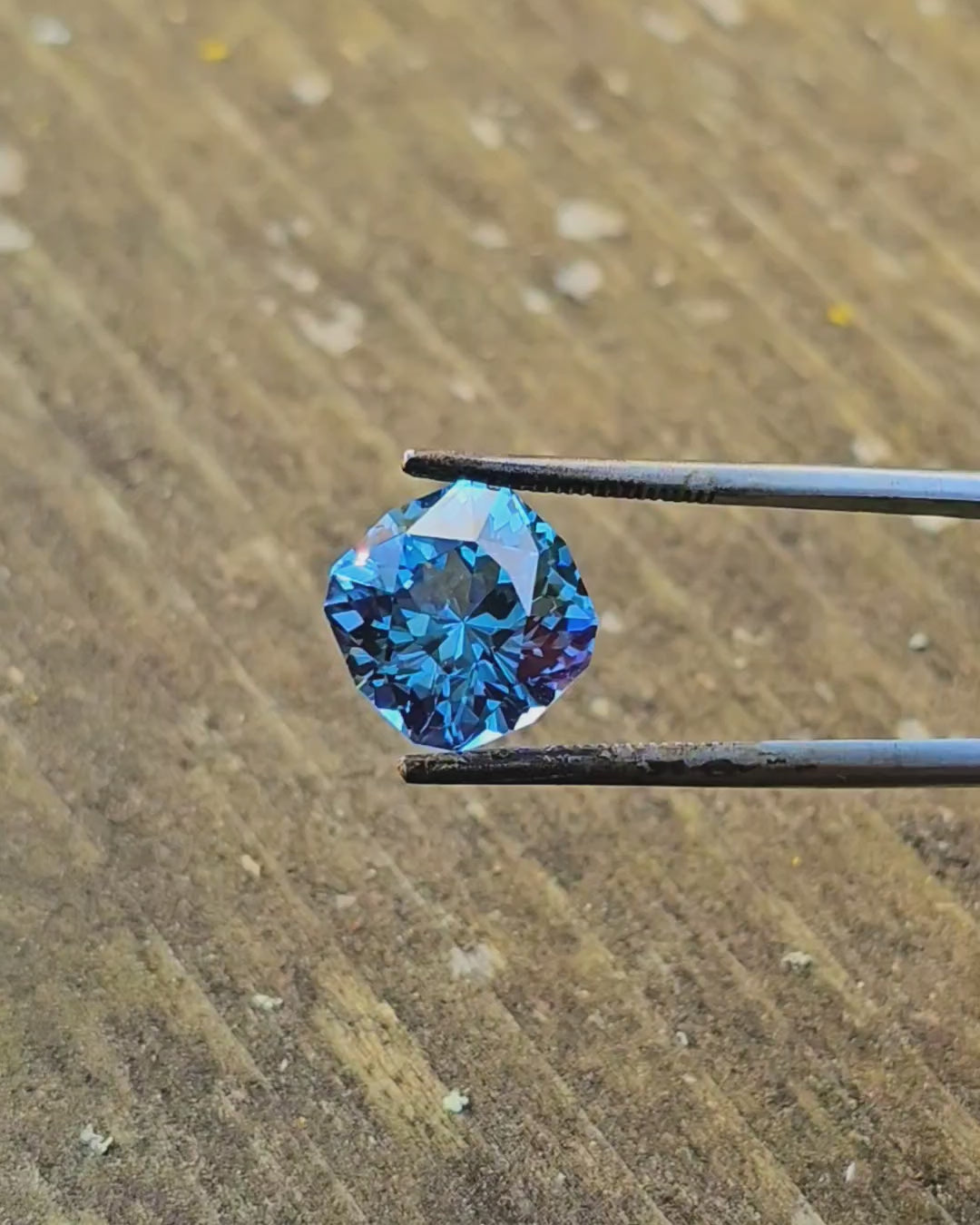 Cerulean Blue Lab Sapphire, House Of Sylas Cushion Cut,  7.5 Carats