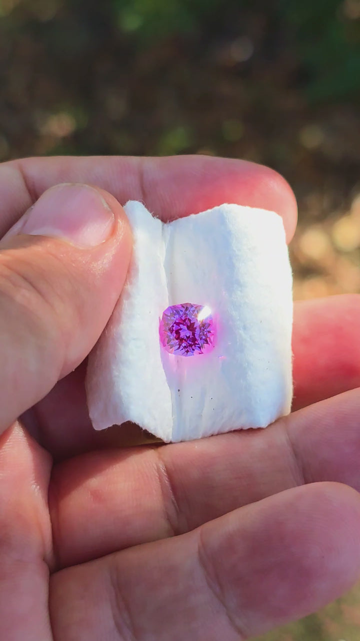 Star Wars Pink Laser Ruby, House Of Sylas Cushion Cut, 3.06 Carats