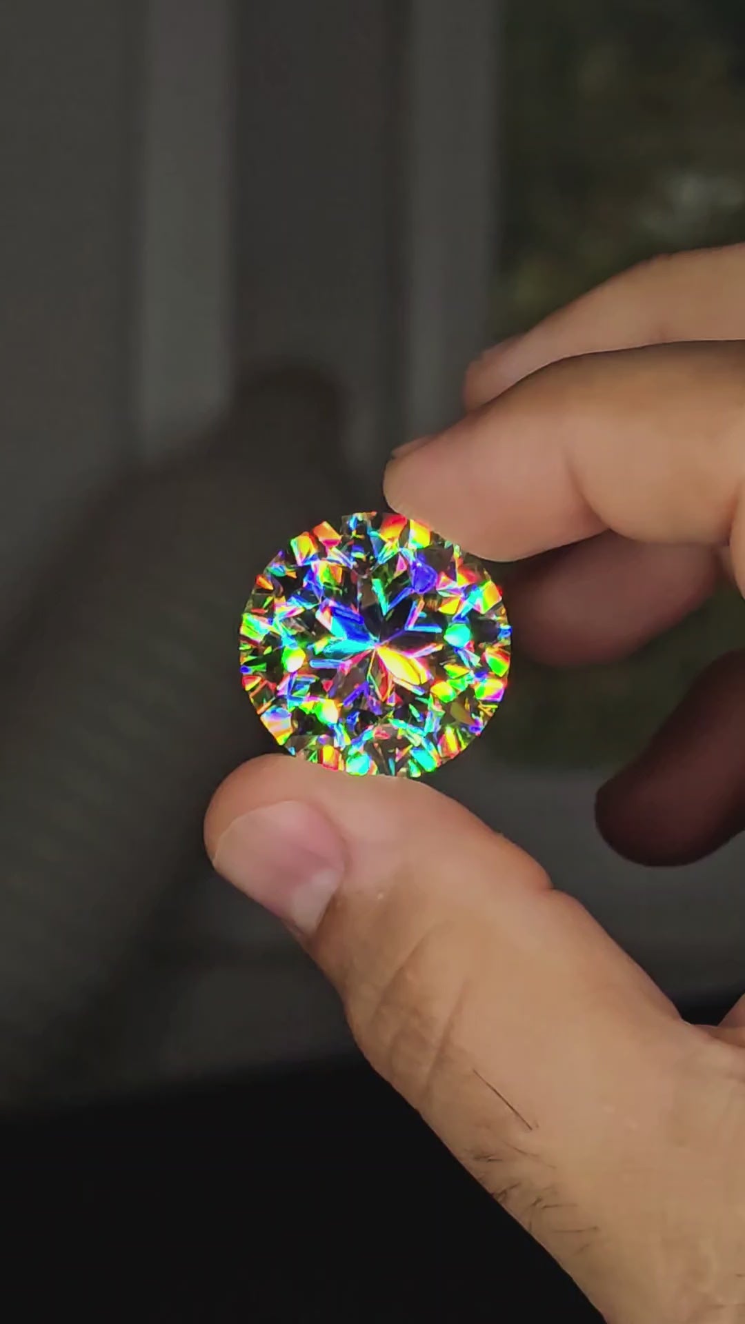 White Rutile 🌈🍭🦄, Modern Round Brilliant Cut, 67.55 Carats