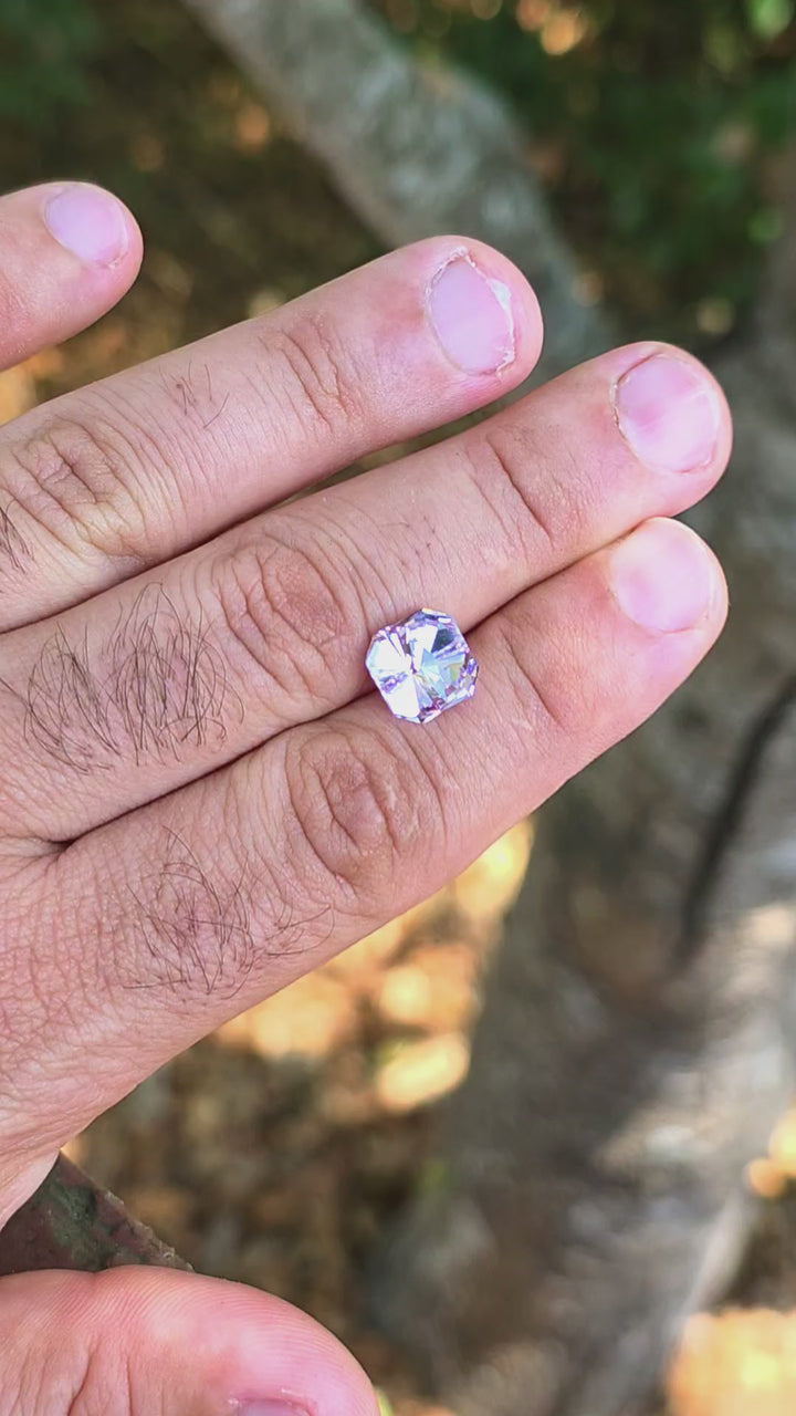Purple Neodymium YAG, Tessellation Cut, 5.90 Carats