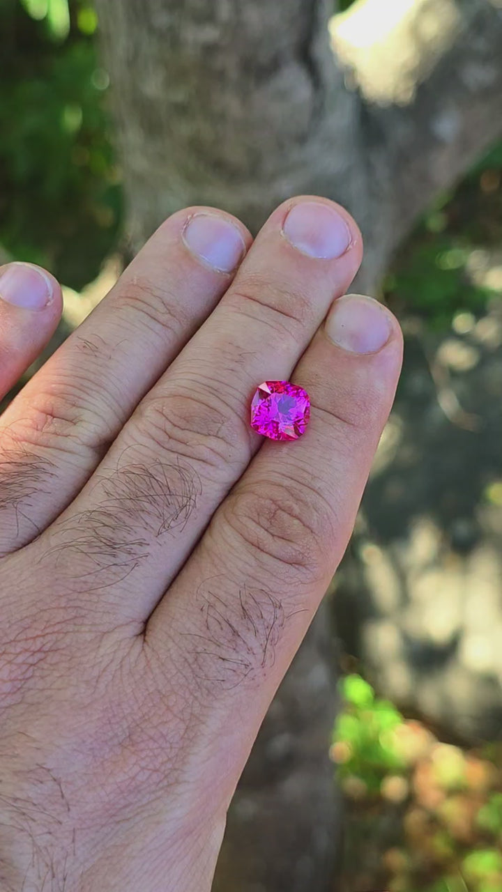 Jedi Color Czochralski Lab Spinel, House Of Sylas Cushion Cut, 4.81 Carats