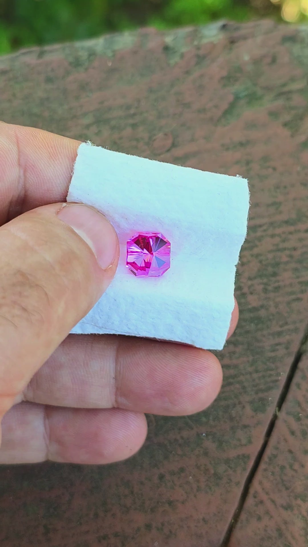 Star Wars Pink Laser Ruby, Tessellation Cut, 4.86 Carats