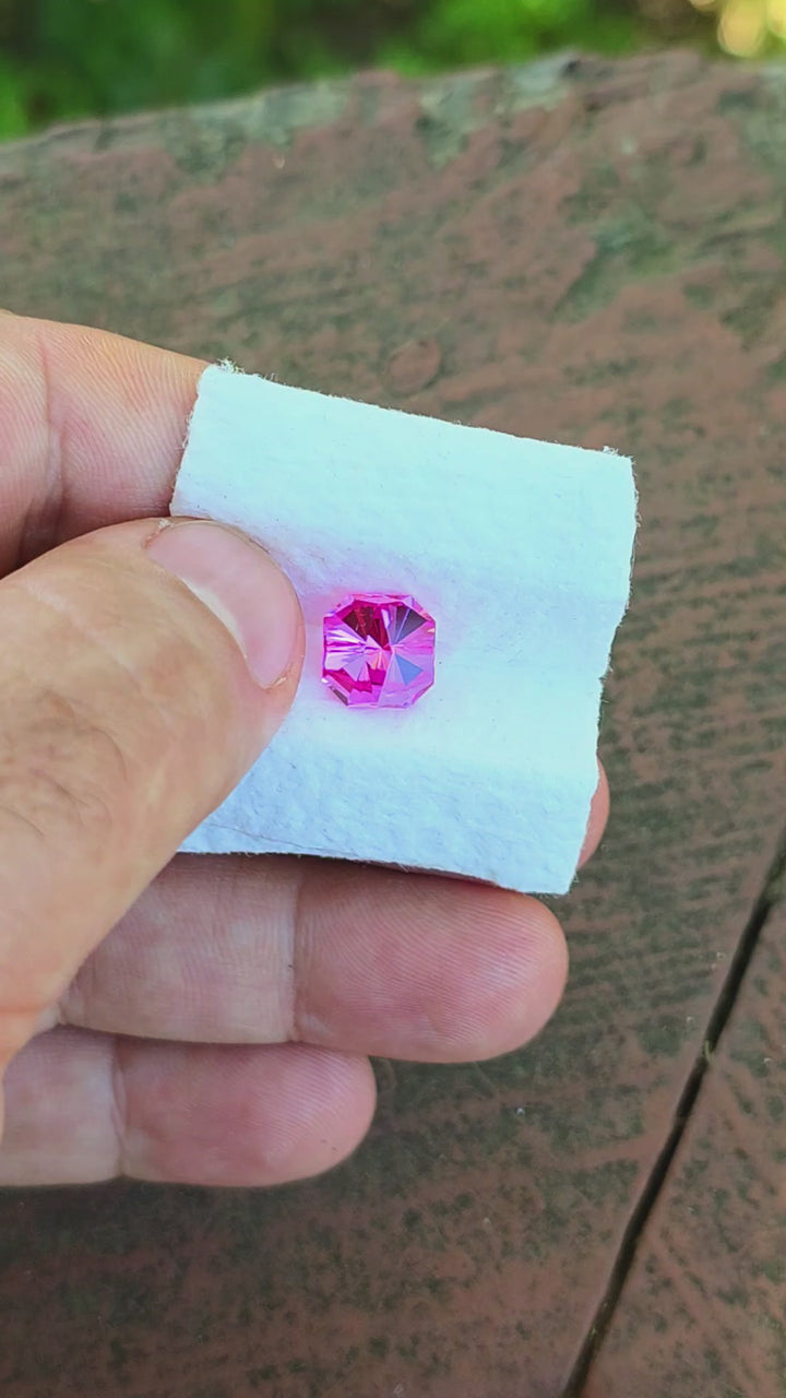 Star Wars Pink Laser Ruby, Tessellation Cut, 4.86 Carats