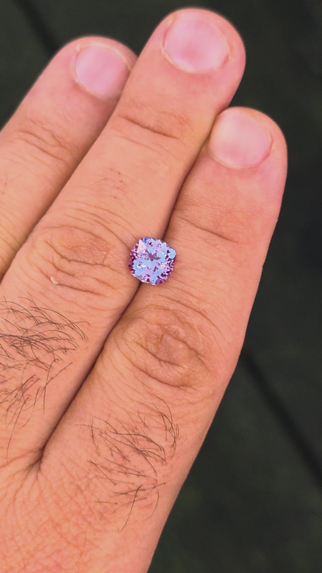 Bright Teal Colored Czochralski Alexandrite, House Of Sylas Cushion Cut, 2.32 Carats