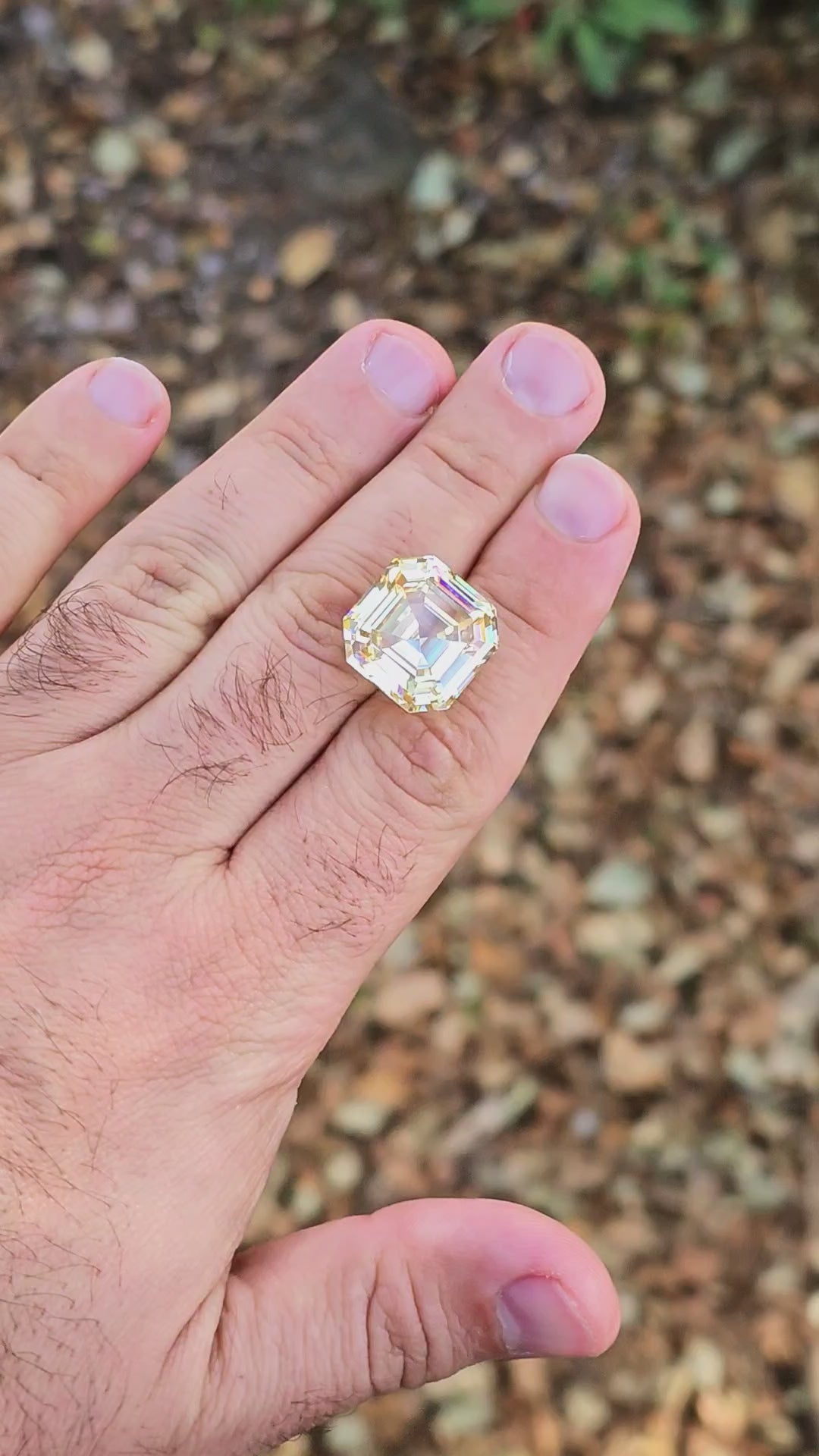 Experimental Samarium YAG, Asscher Cut, 35.66 Carats