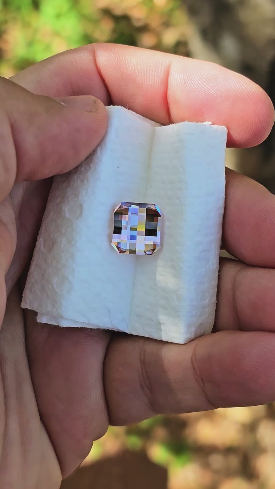 Purple Neodymium+ YAG, Pixel Square Cut, 10.33 Carats