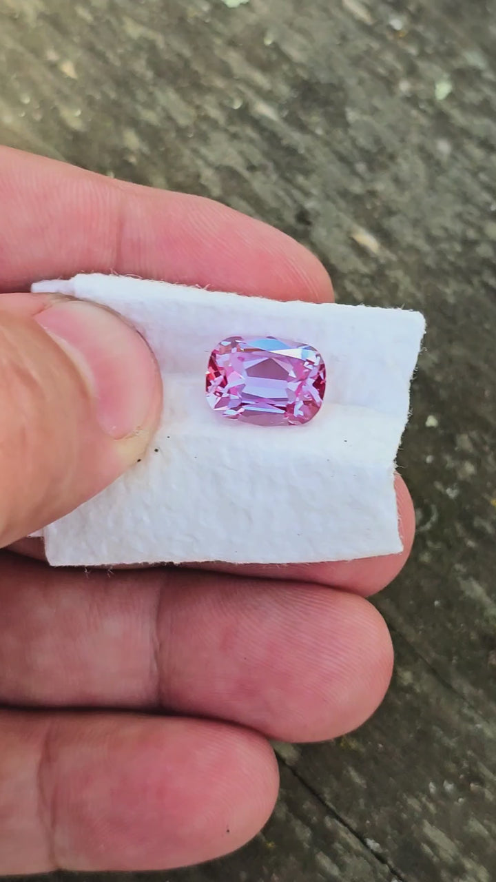 Repurposed Laser Alexandrite, Antique Long Cushion Cut, 5.07 Carats