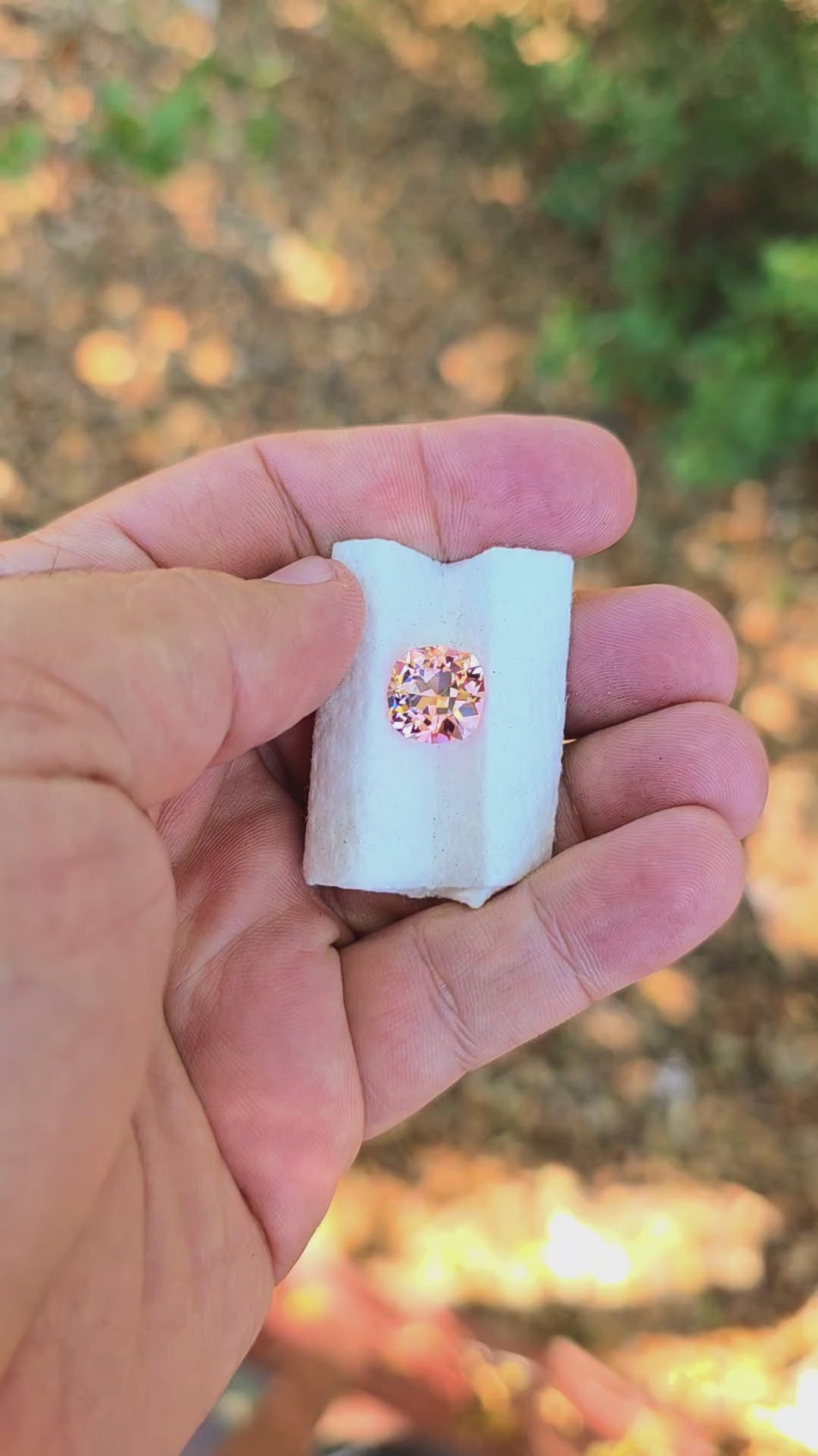 Peachy 🍑 "Morganite" Colored Lab Sapphire, House Of Sylas Cushion Cut, 8.00 Carats
