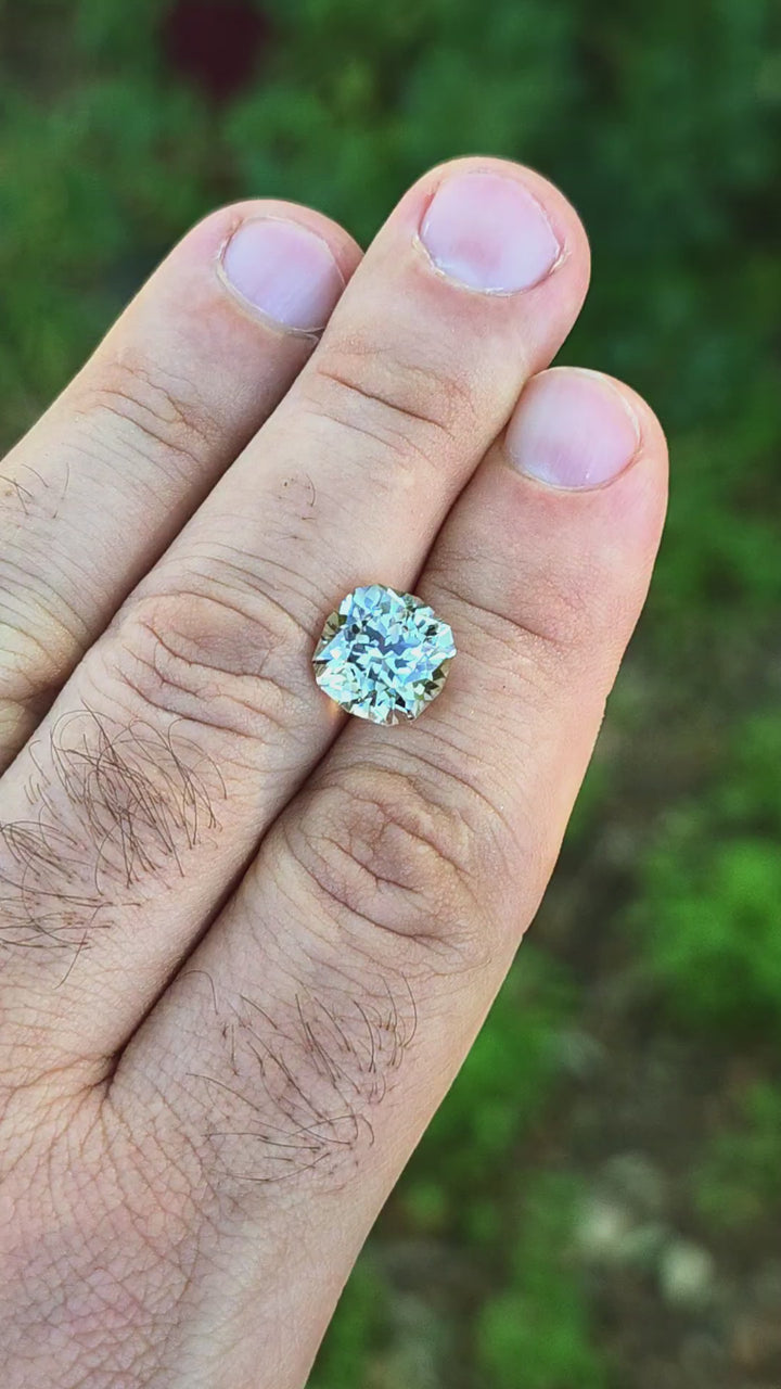 Smoky Lab Spinel , House Of Sylas Cushion Cut, 5.98 Carats