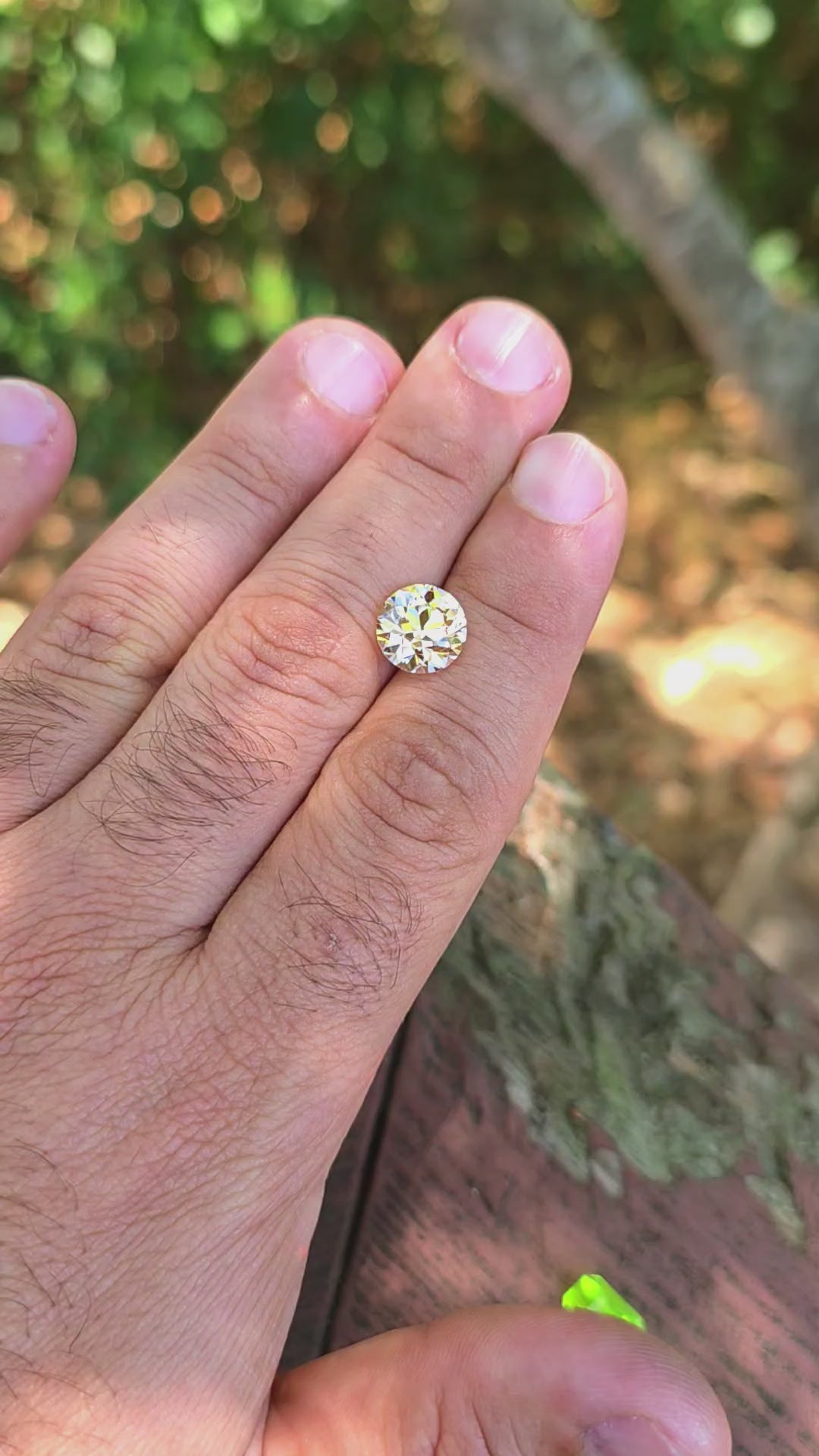Experimental Samarium YAG, Traditional Round Brilliant Cut, 5.69 Carats