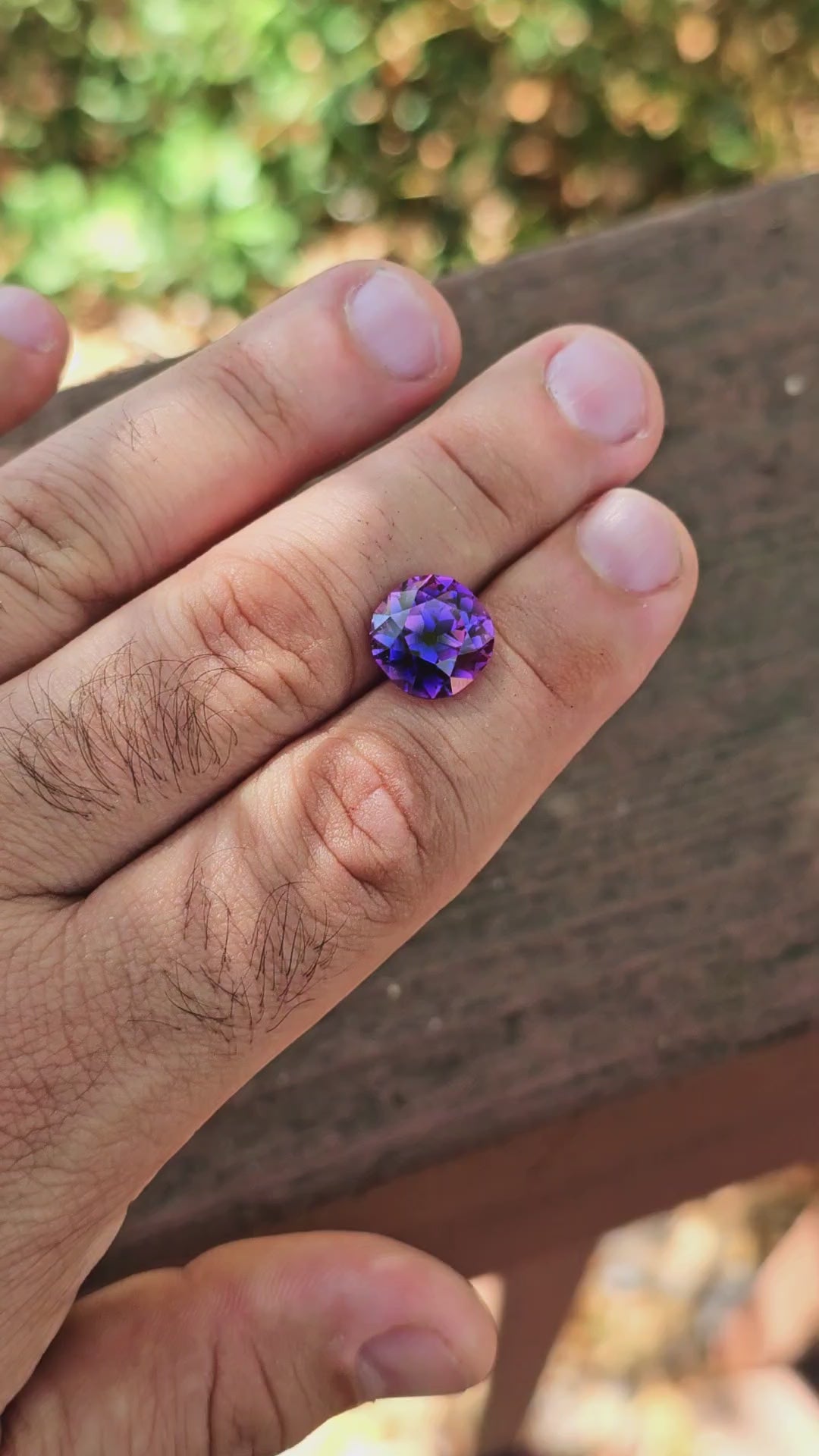 Purple Lab Sapphire, Antique Cushion Cut, 8.45 Carats