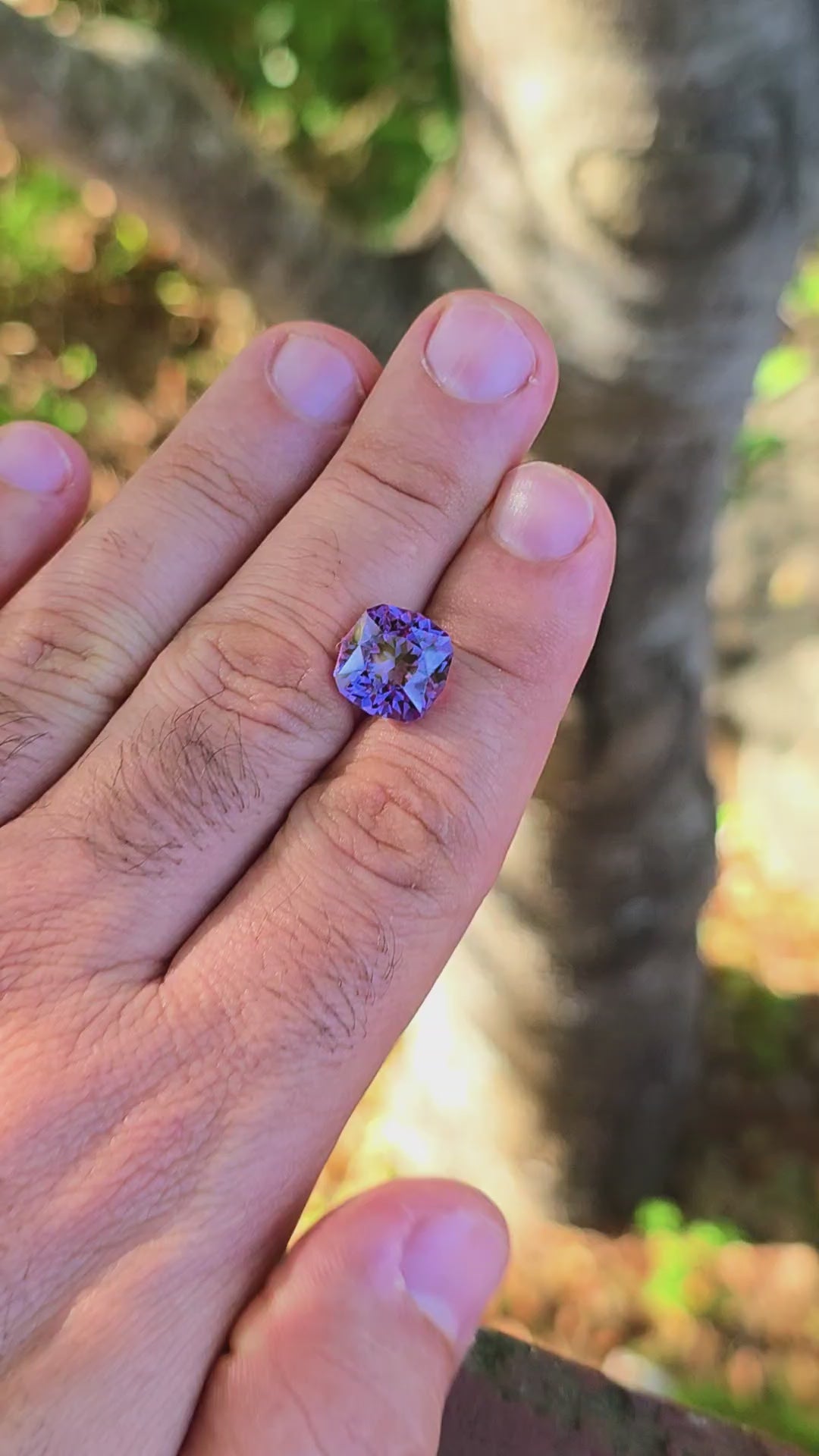 Djeva Color Change Lab Sapphire, House Of Sylas Cushion Cut, 8.92 Carats