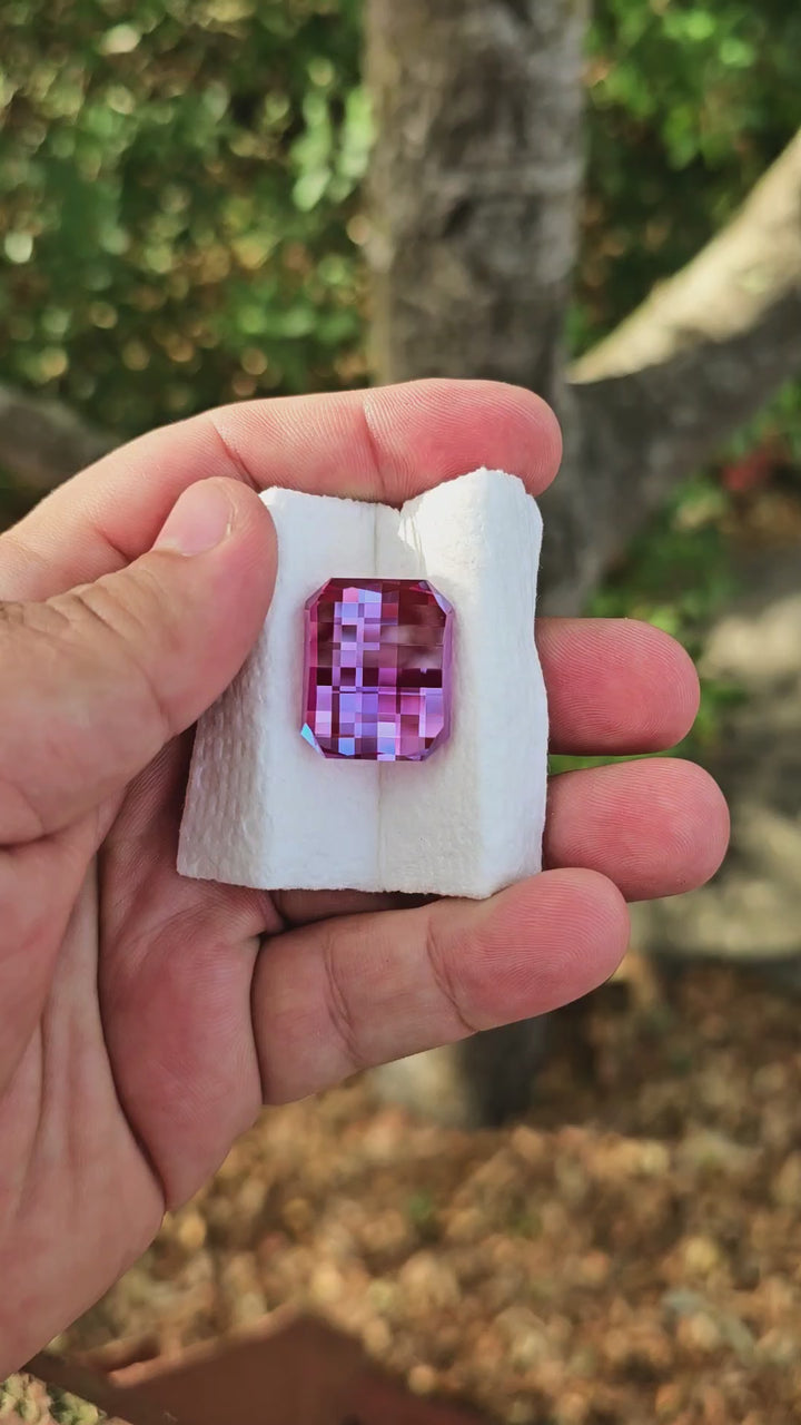 Repurposed Laser Alexandrite, Pixel Rectangle Cut, 50.70 Carats