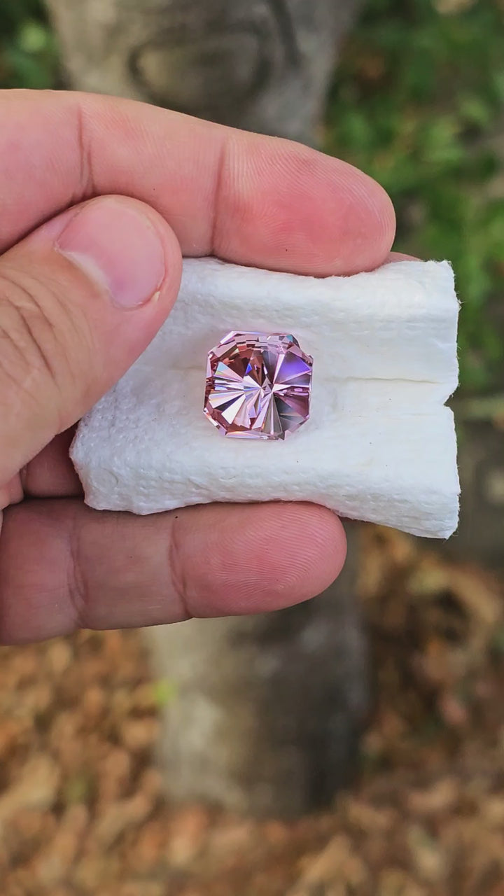 Purple Neodymium+ YAG, Tessellation Cut, 18.90 Carats