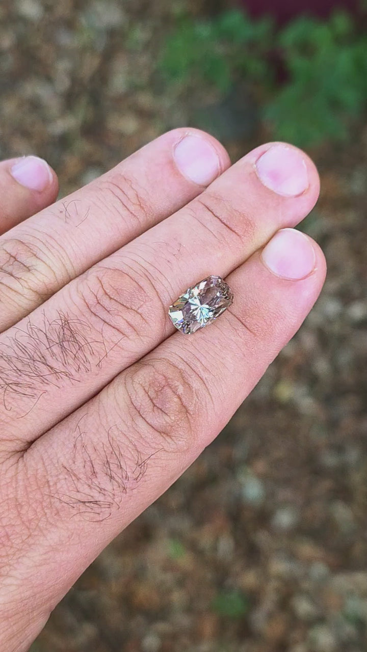 Smoky Lab Spinel , House Of Sylas Long Cushion Cut, 5.66 Carats