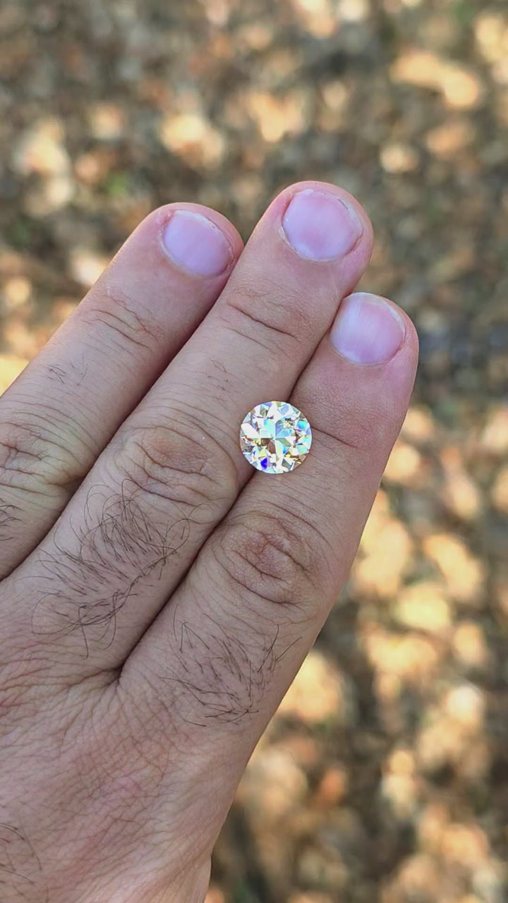 Experimental Samarium YAG, Traditional Round Brilliant Cut, 7.30 Carats