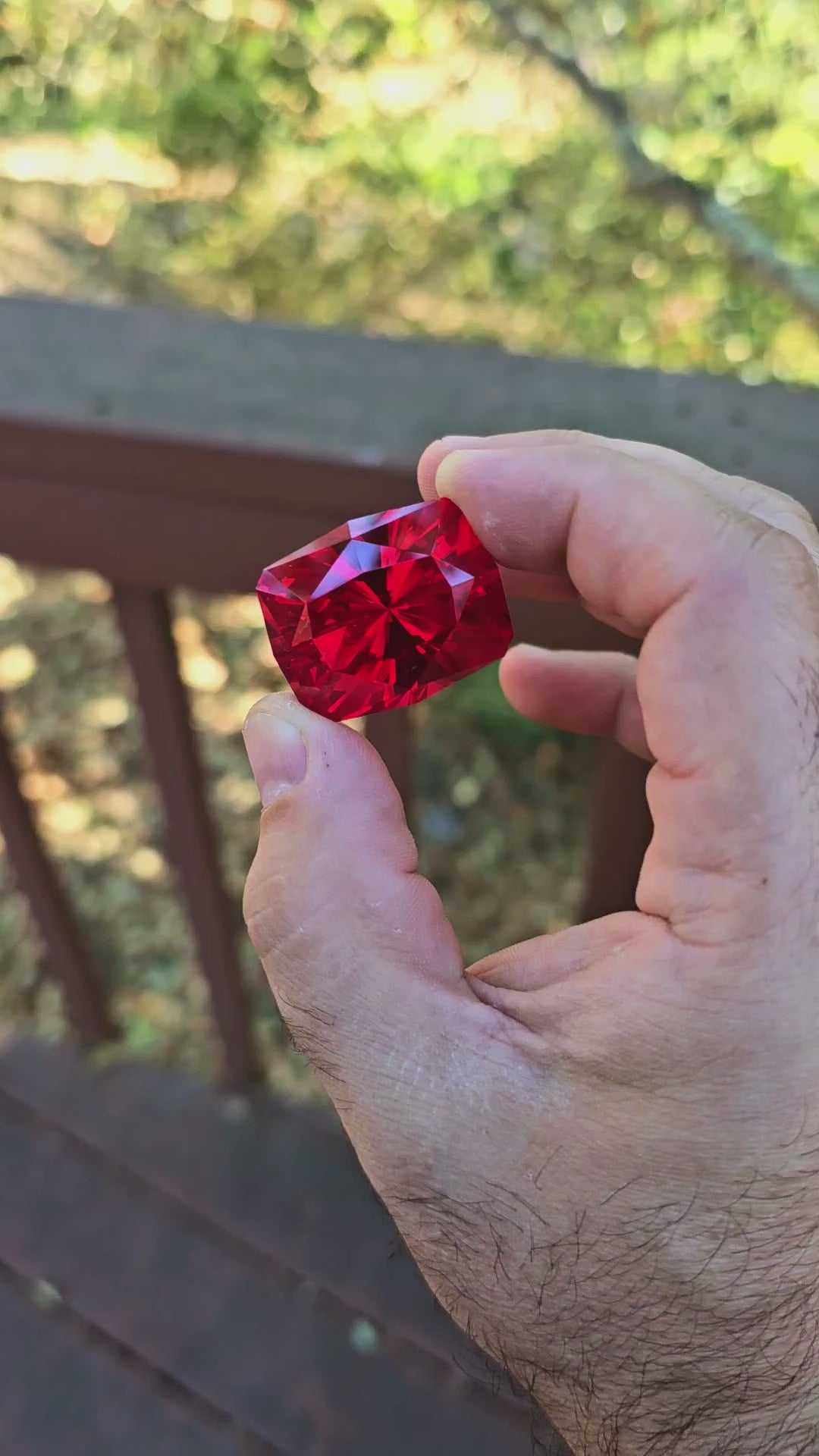 Fire Red Kyropoulos Ruby, House Of Sylas Long Cushion Cut, 141.50 Carats