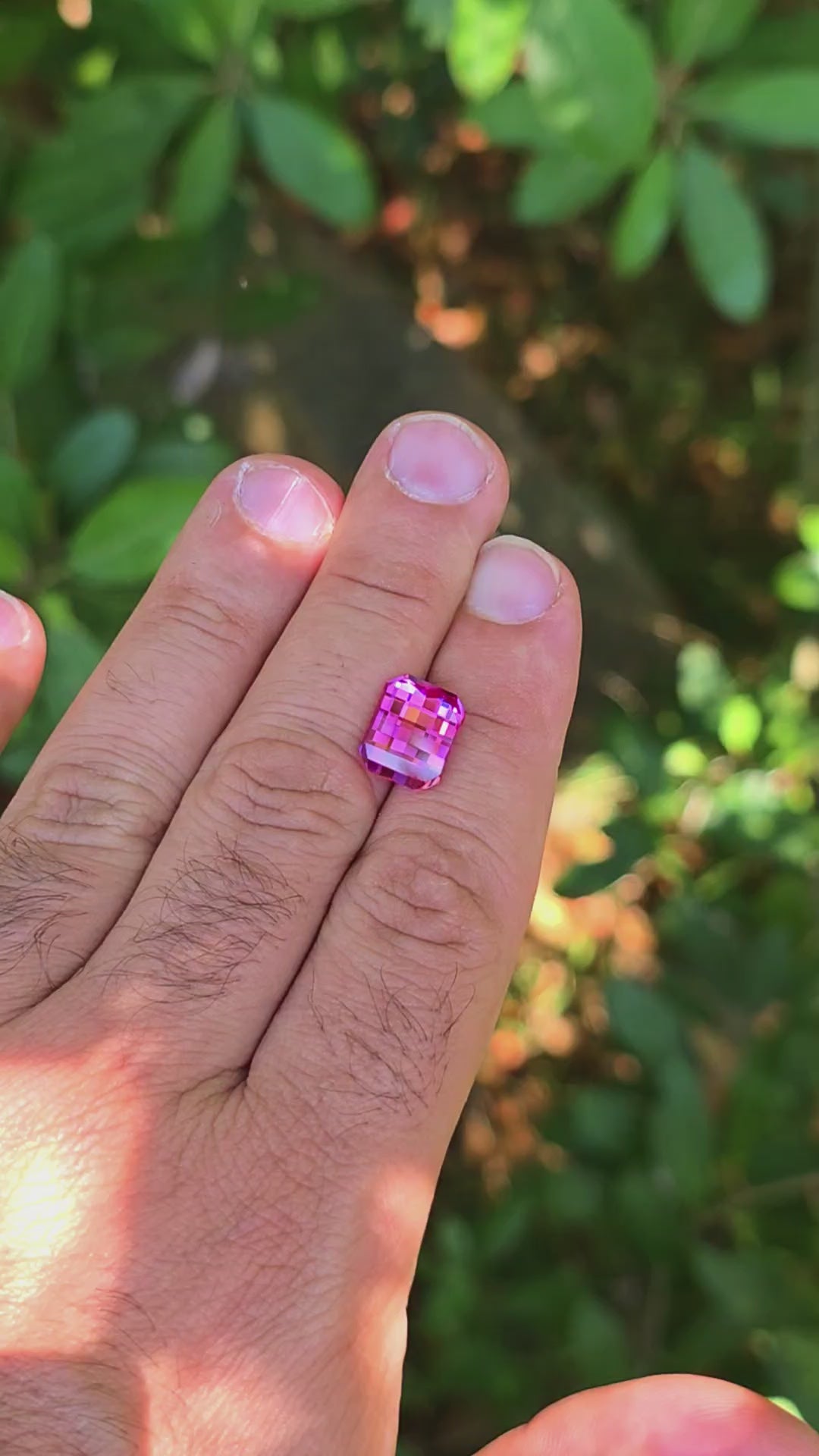 Star Wars Pink Laser Ruby, Pixel Rectangle Cut, 7.21 Carats