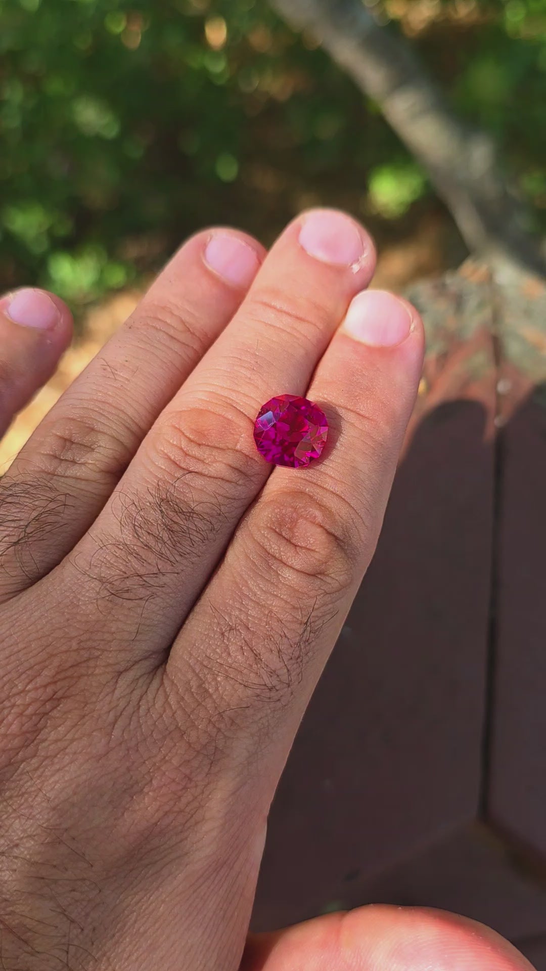 Fire Neon Pink Lab Sapphire, Antique Cushion Cut, 9.05 Carats