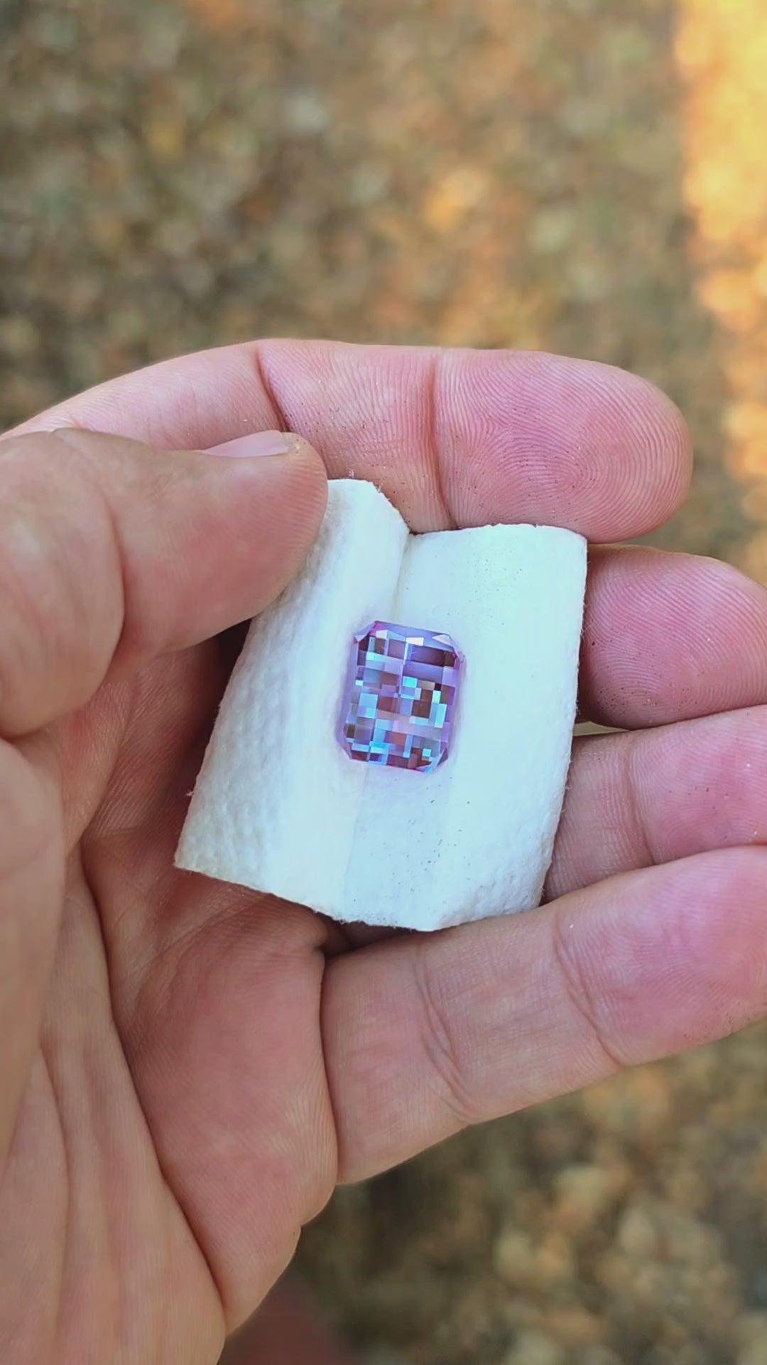 Repurposed Laser Alexandrite, Pixel Rectangle Cut, 9.56 Carats
