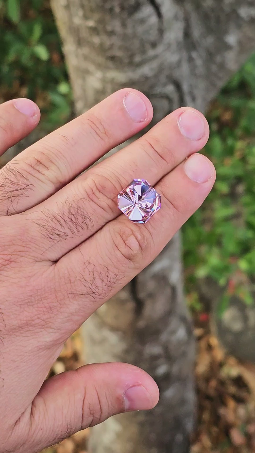 Purple Neodymium+ YAG, Tessellation Cut, 18.90 Carats