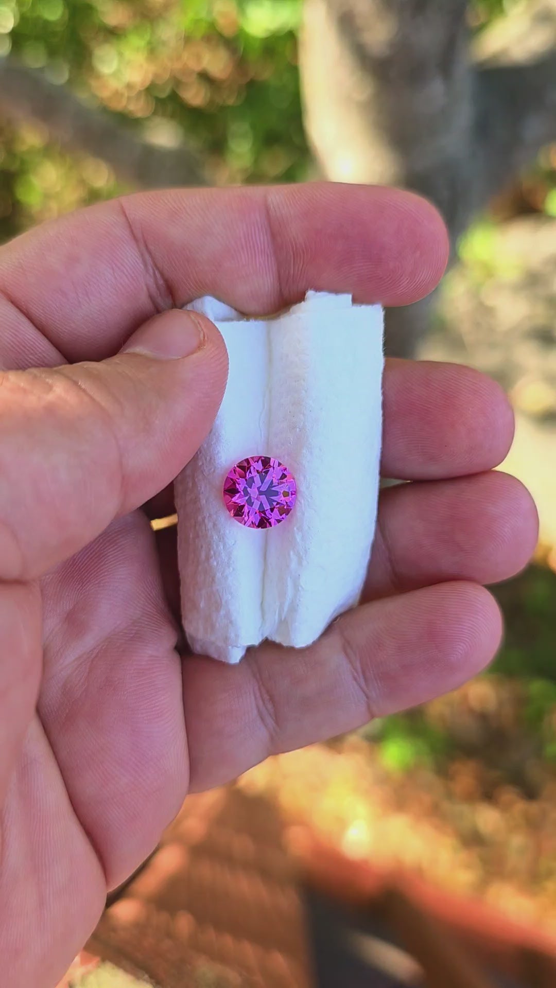 Star Wars Pink Laser Ruby, Modern Round Brilliant Cut, 4.70 Carats