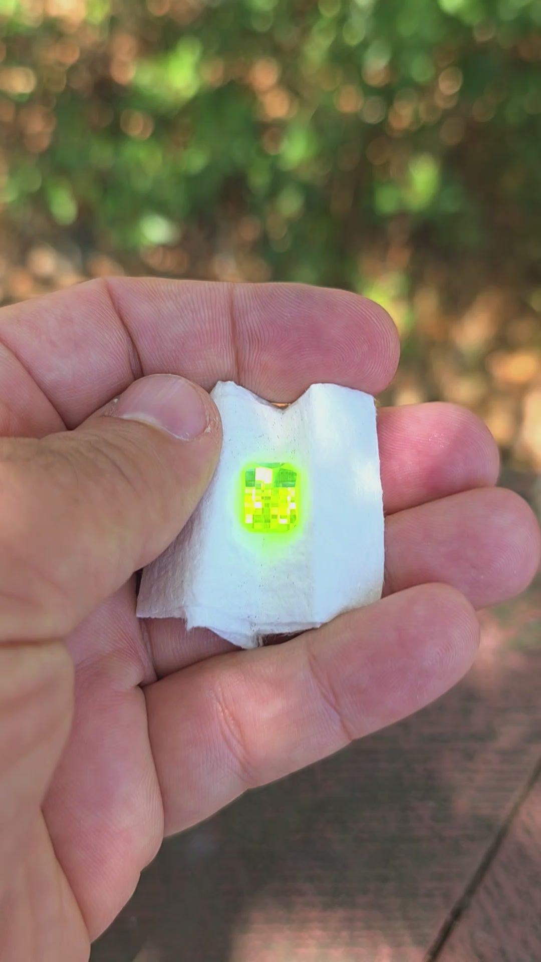 Green LuAG, Pixel Rectangle Cut, 8.40 Carats
