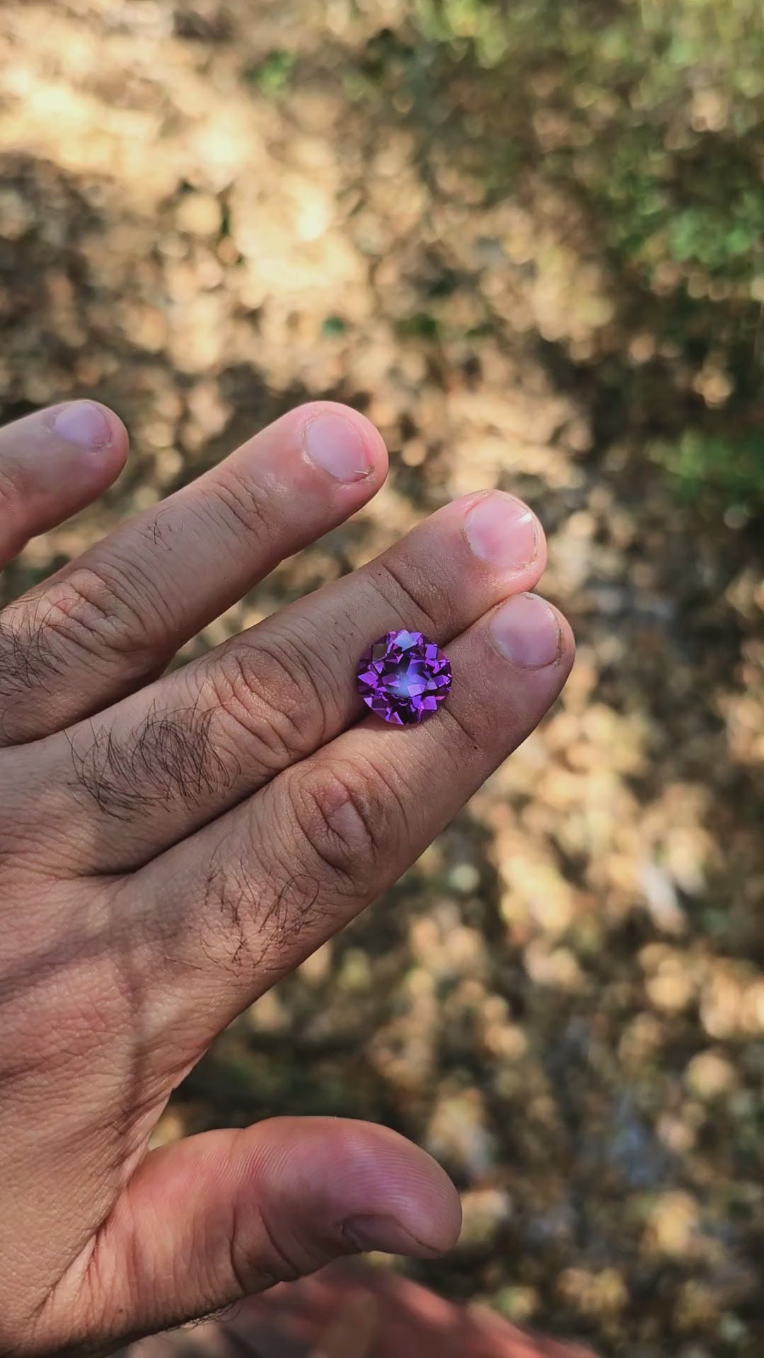 Color Shift Purple Lab Sapphire, Antique Cushion Cut, 10.8 Carats