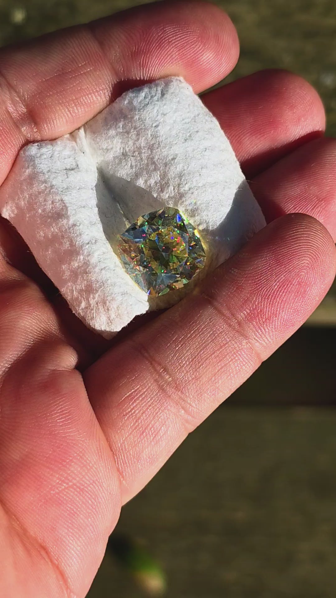 White Rutile 🌈🍭🦄, House Of Sylas Cushion Cut, 13.80 Carats