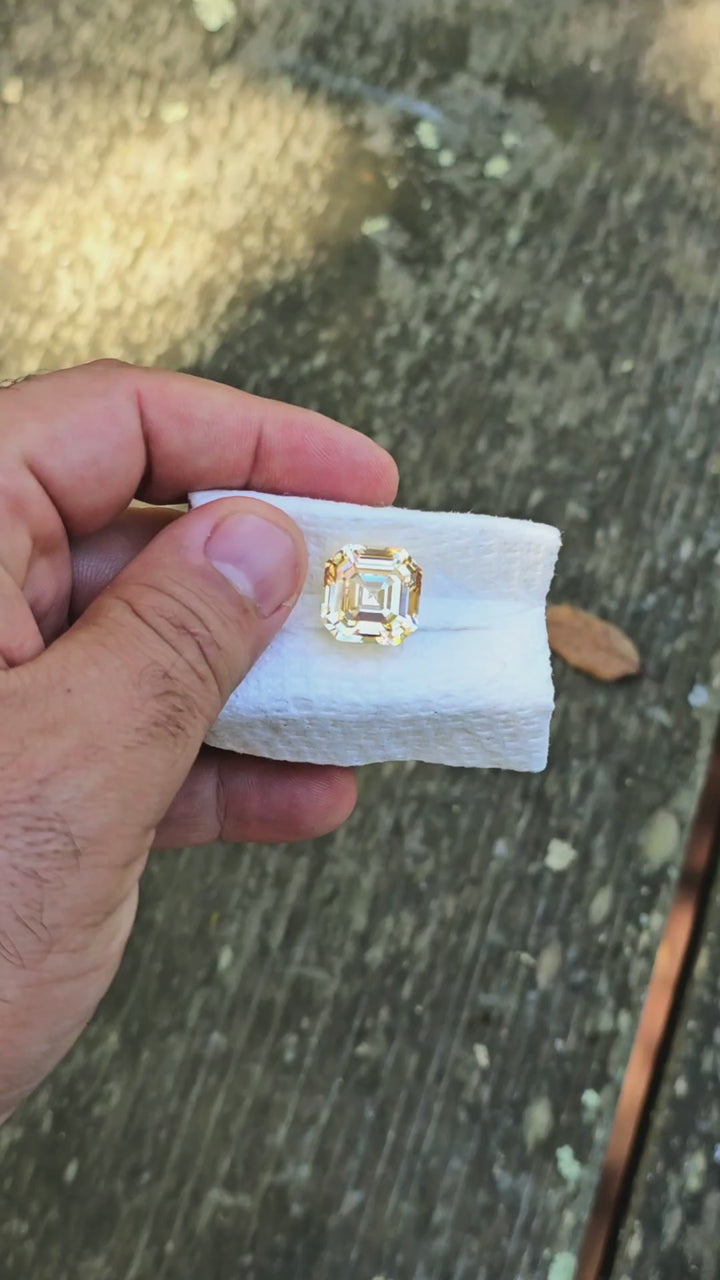 Experimental Samarium YAG, Asscher Cut, 23.55 Carats