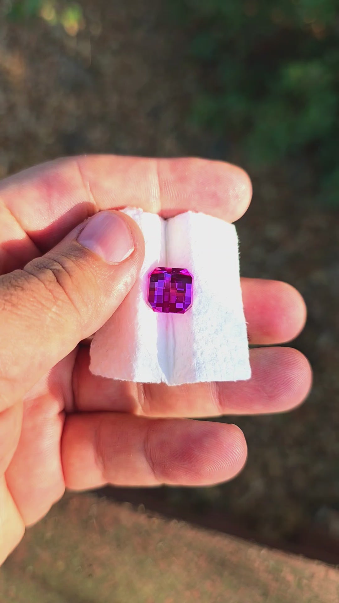 Star Wars Pink Laser Ruby, Pixel Square Cut, 8.25 Carats