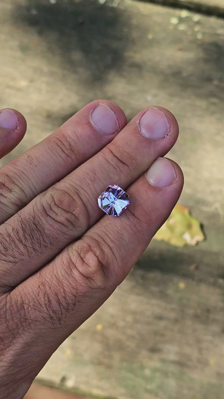 Purple Neodymium YAG, Tessellation Cut, 6.20 Carats