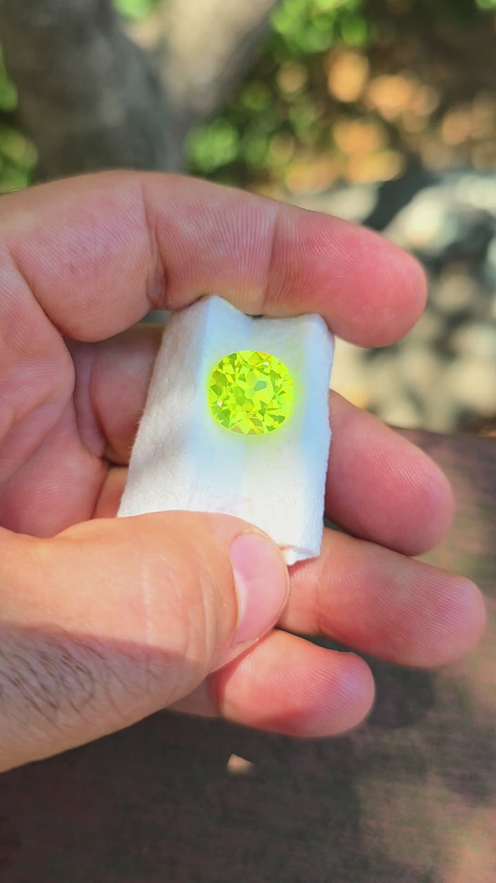 Cerium Doped YAG, Antique Cushion Cut, 10.26 Carats