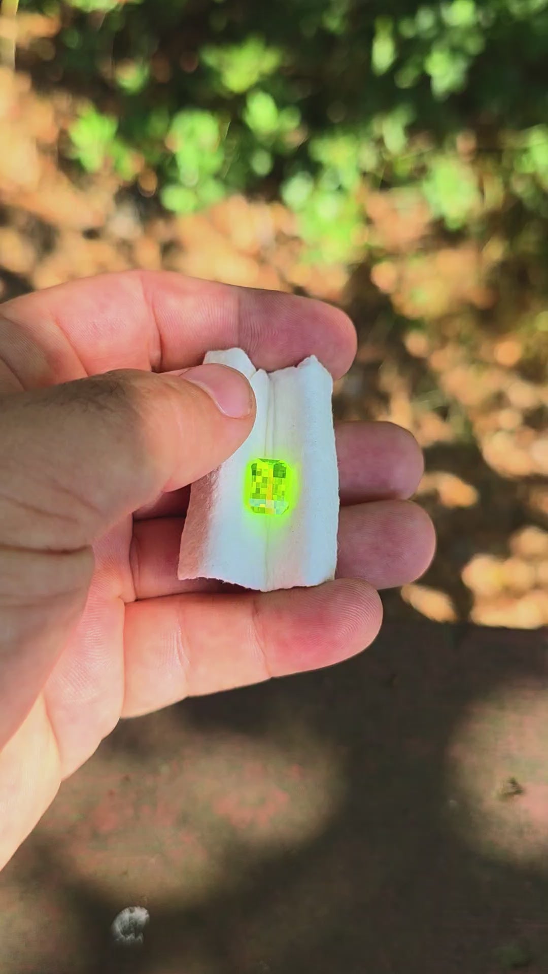 LuAG "ULTRA GREEN", Pixel Rectangle Cut, 10.00 Carats =