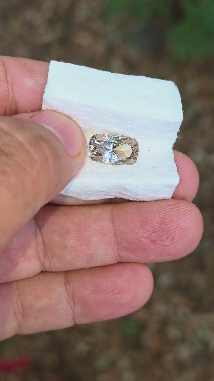 Smoky Lab Spinel , House Of Sylas Long Cushion Cut, 5.66 Carats