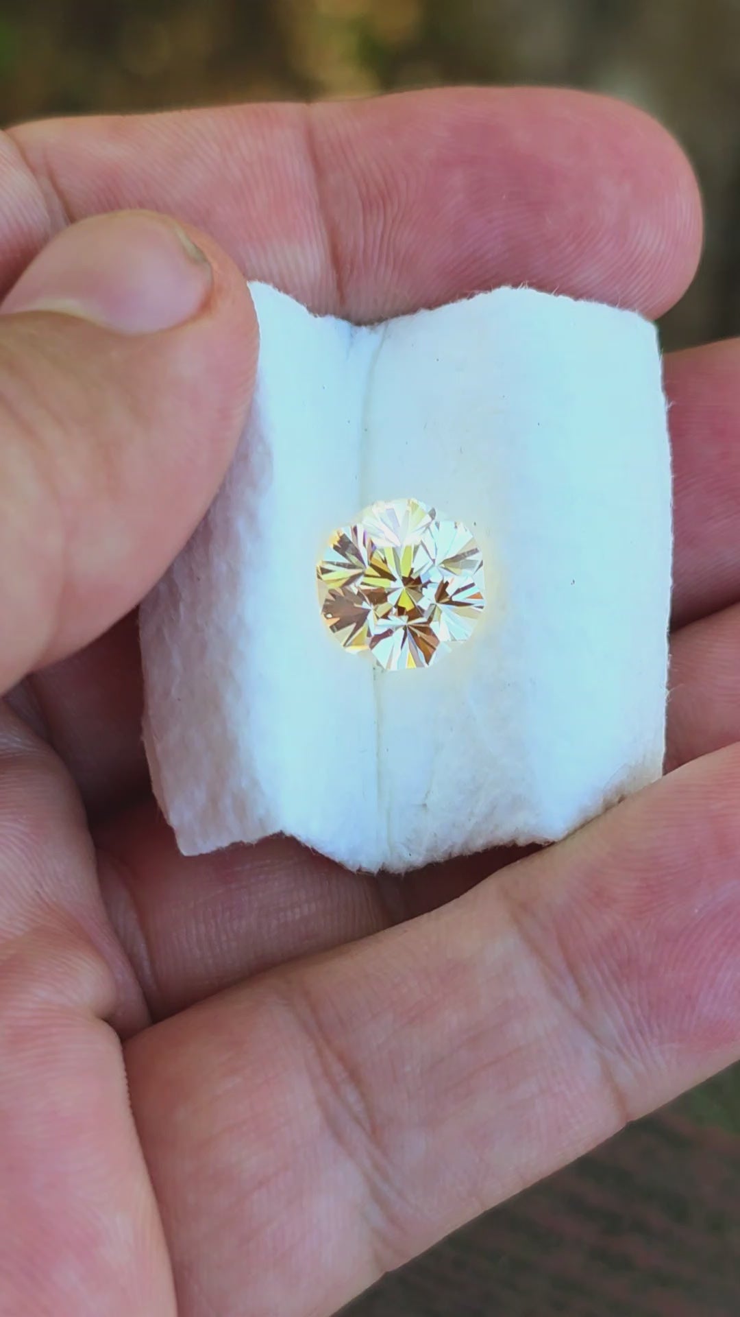 Experimental Samarium YAG, Gnome's Geode Cut, 7.25 Carats